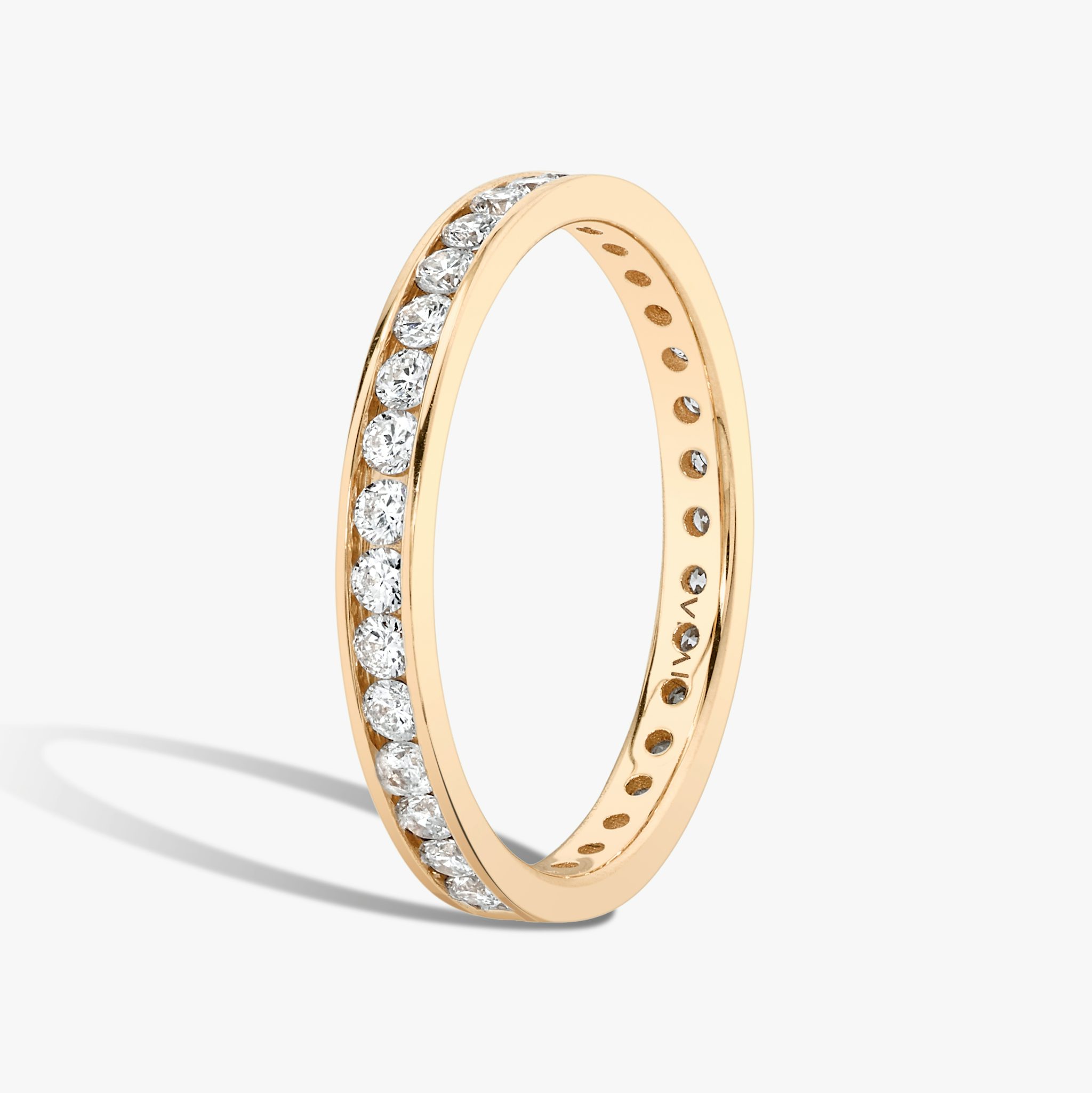 The Devotion Band | Round Brilliant | 14k | Rose Gold | bandStyle: full | bandVersion: large