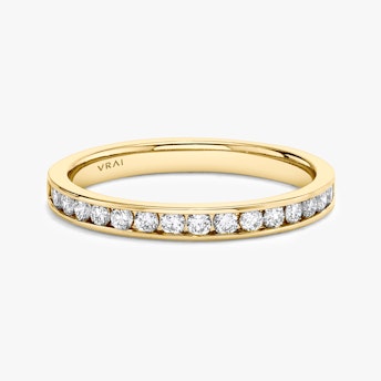 devotion band round half large yellow gold