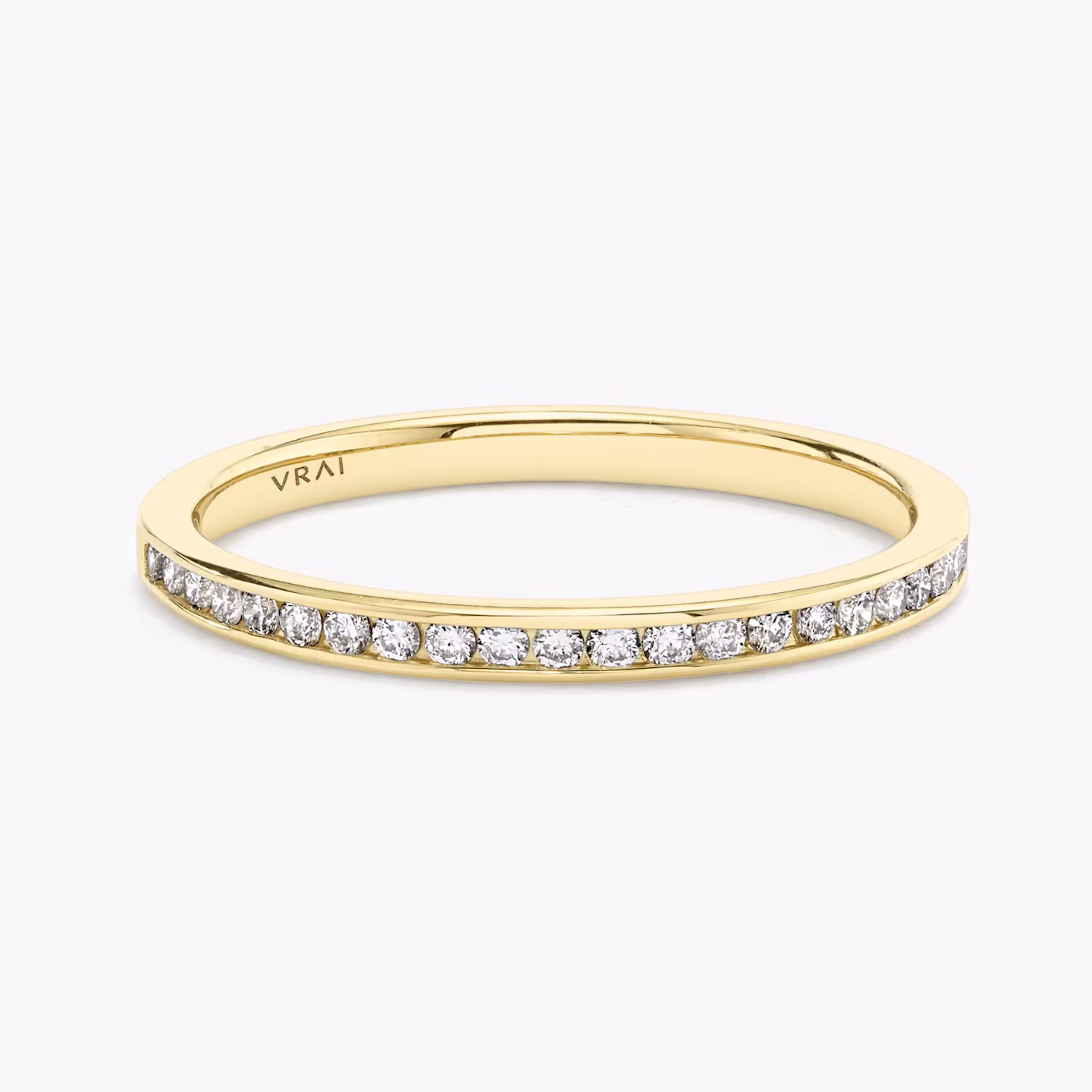 The Devotion Band | Round Brilliant | 18k | Yellow Gold | bandStyle: half | bandVersion: original