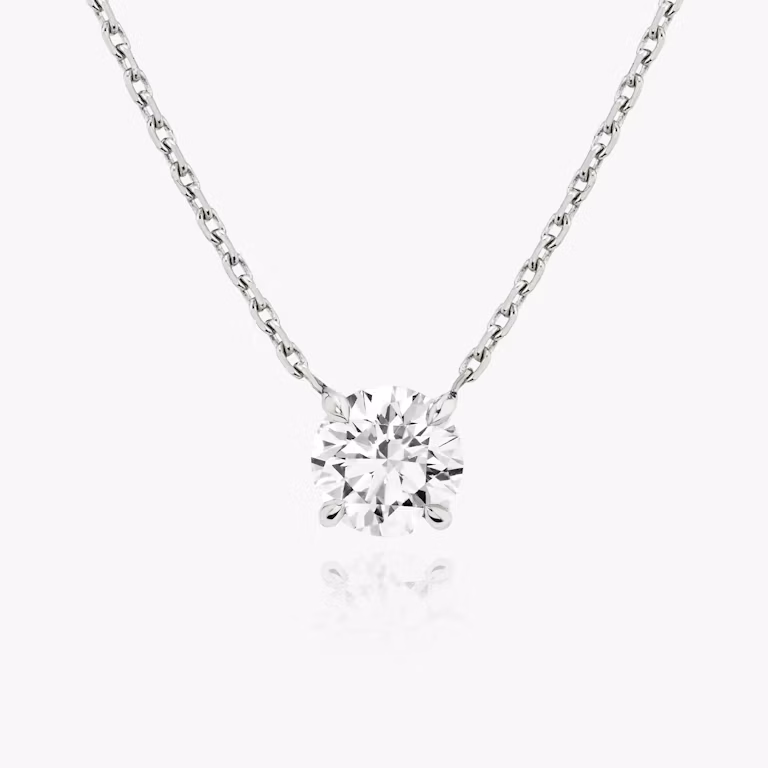 Round Brilliant Solitaire Necklace