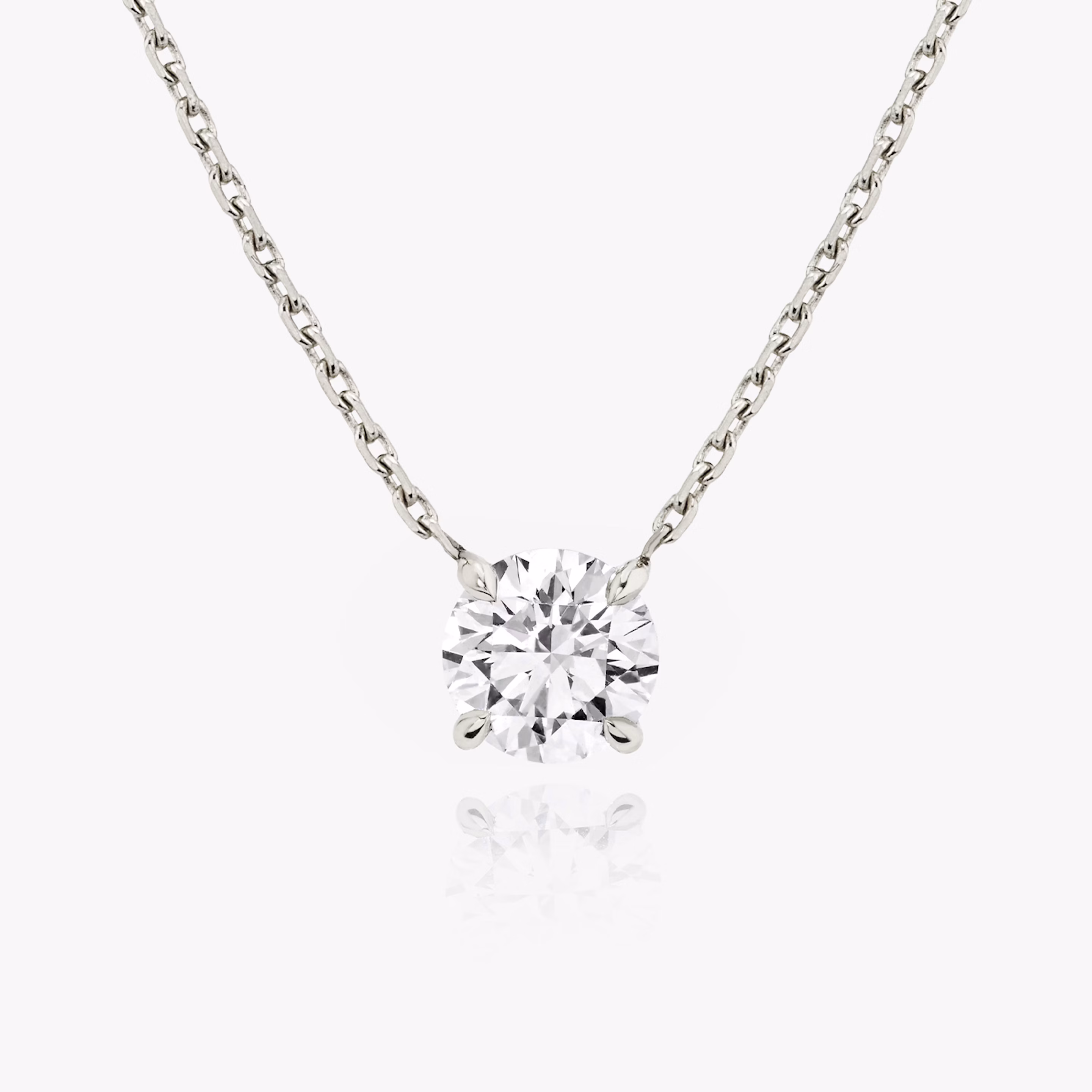 Round Brilliant Solitaire Necklace