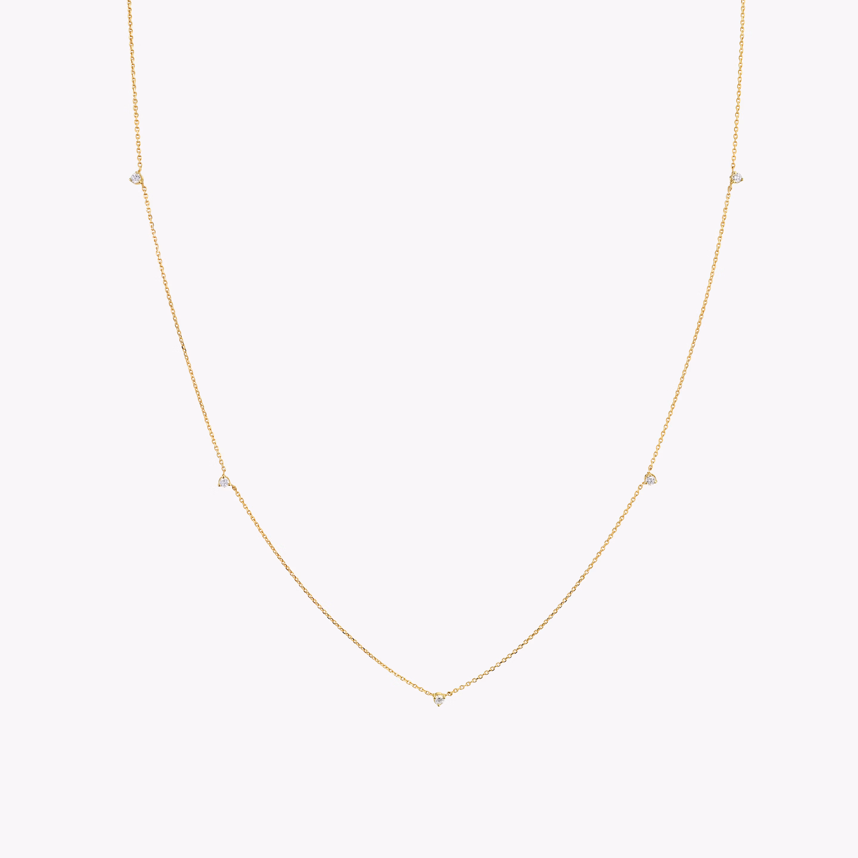 Tiny Station Necklace