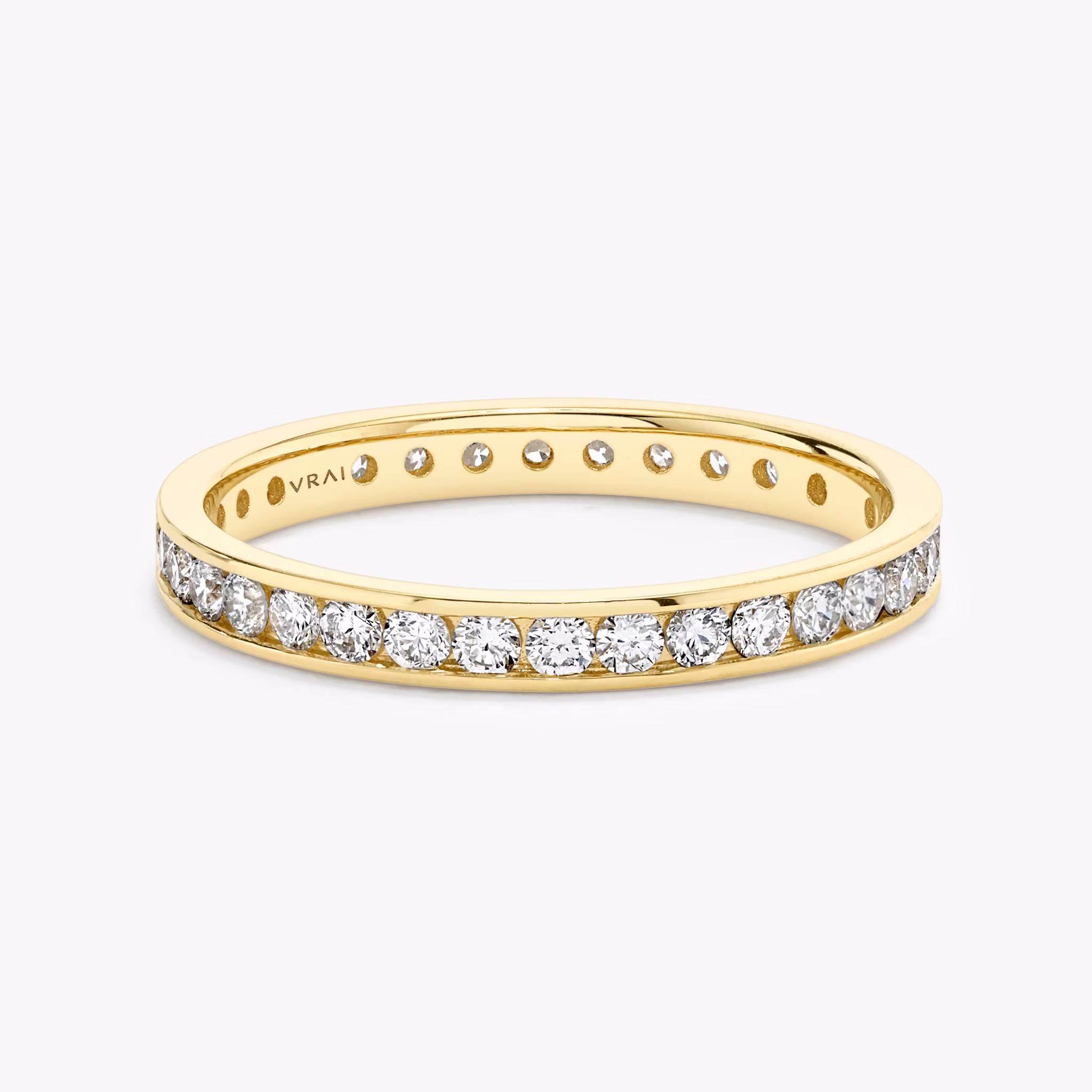 The Devotion Band | Round Brilliant | 18k | Yellow Gold | bandStyle: full | bandVersion: large