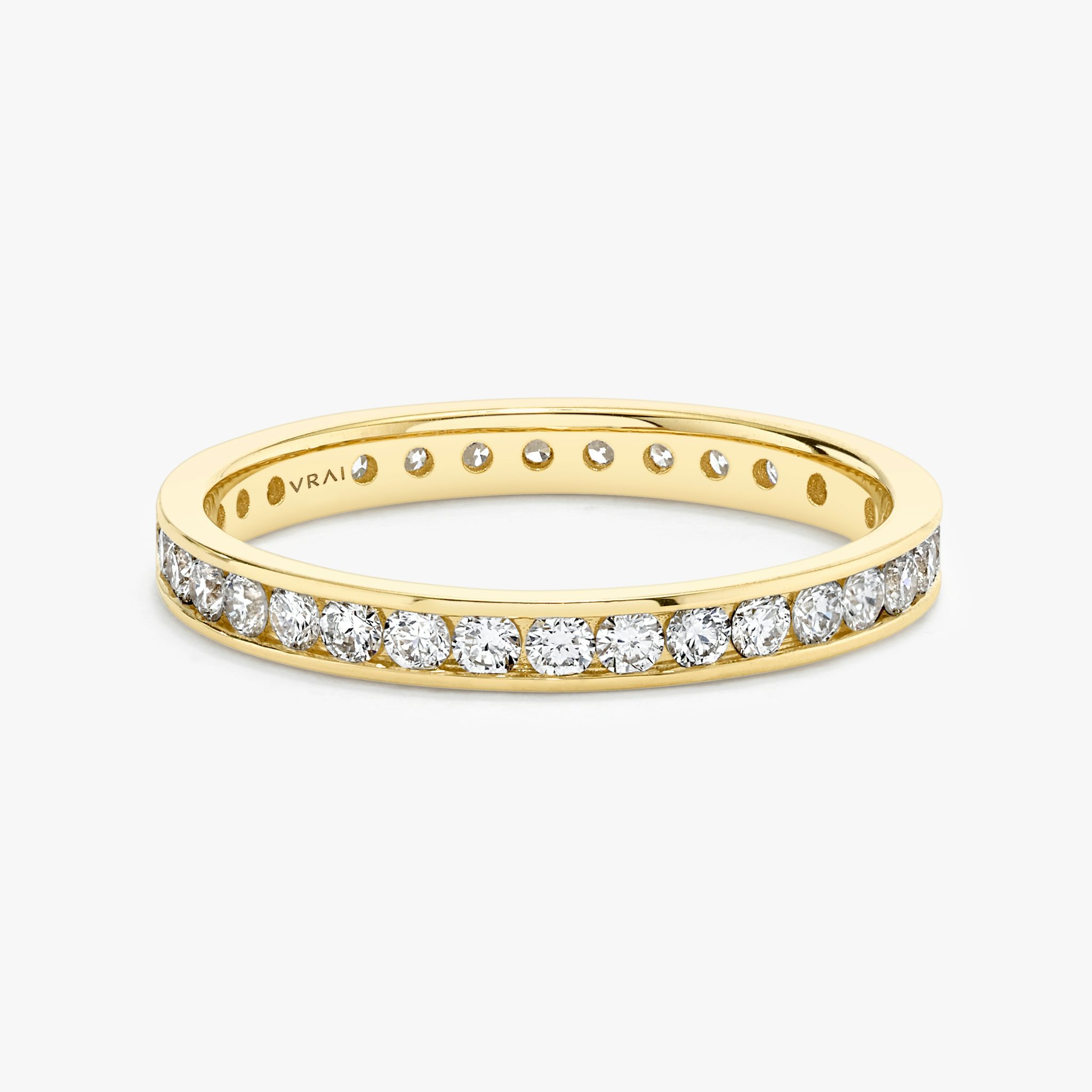 The Devotion Band | Round Brilliant | 18k | Yellow Gold | bandStyle: full | bandVersion: large