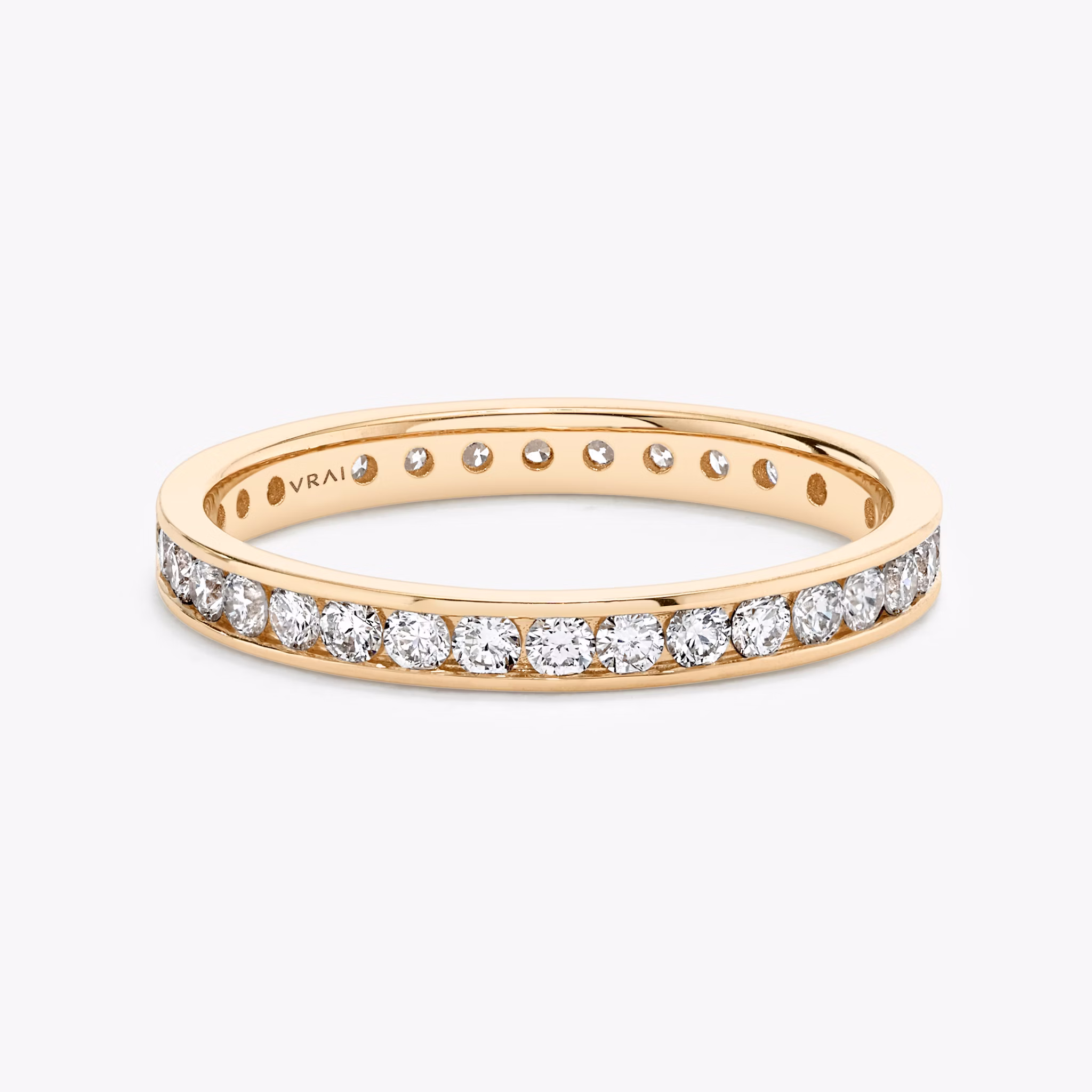 The Devotion Band | Round Brilliant | 14k | Rose Gold | bandStyle: full | bandVersion: large