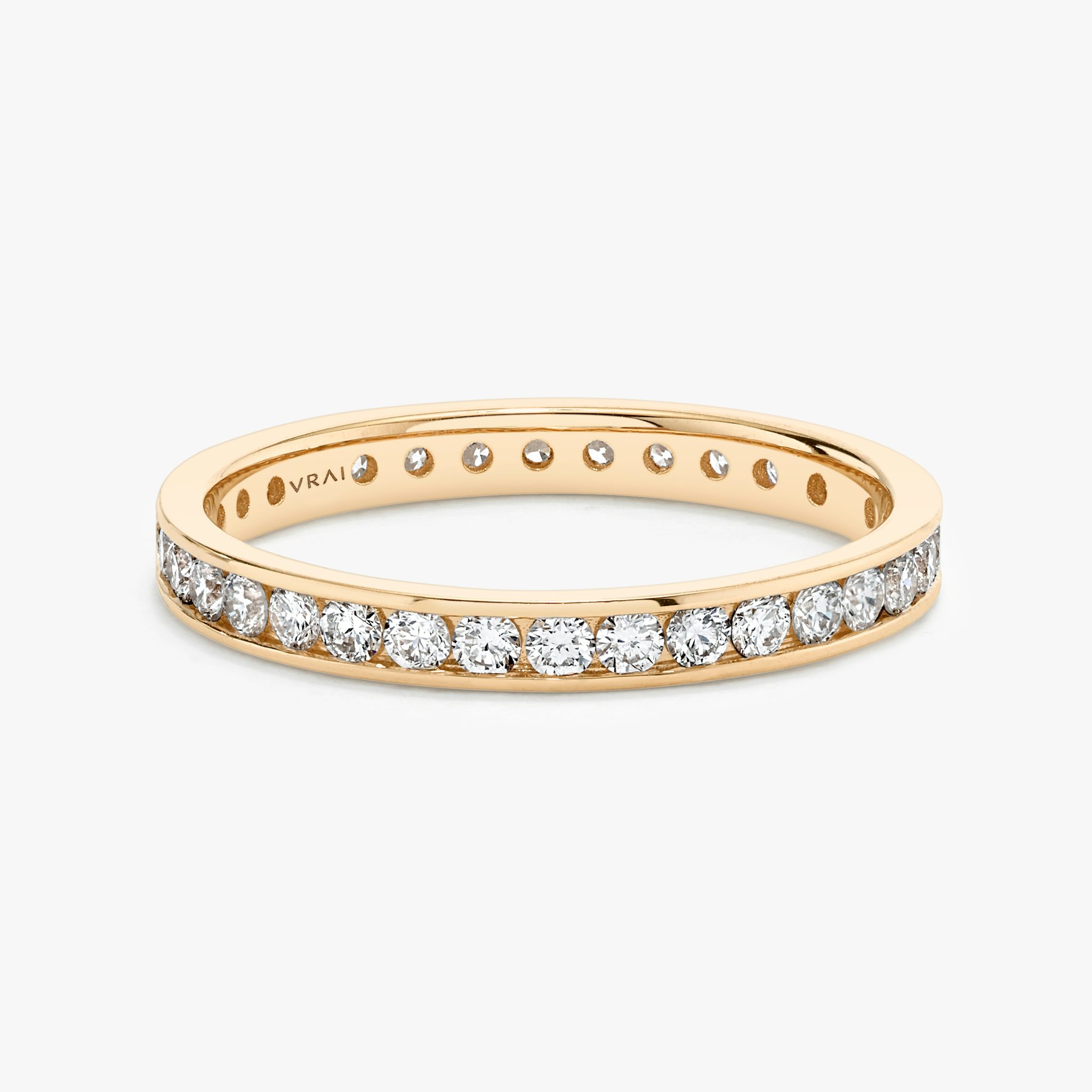 The Devotion Band | Round Brilliant | 14k | Rose Gold | bandStyle: full | bandVersion: large