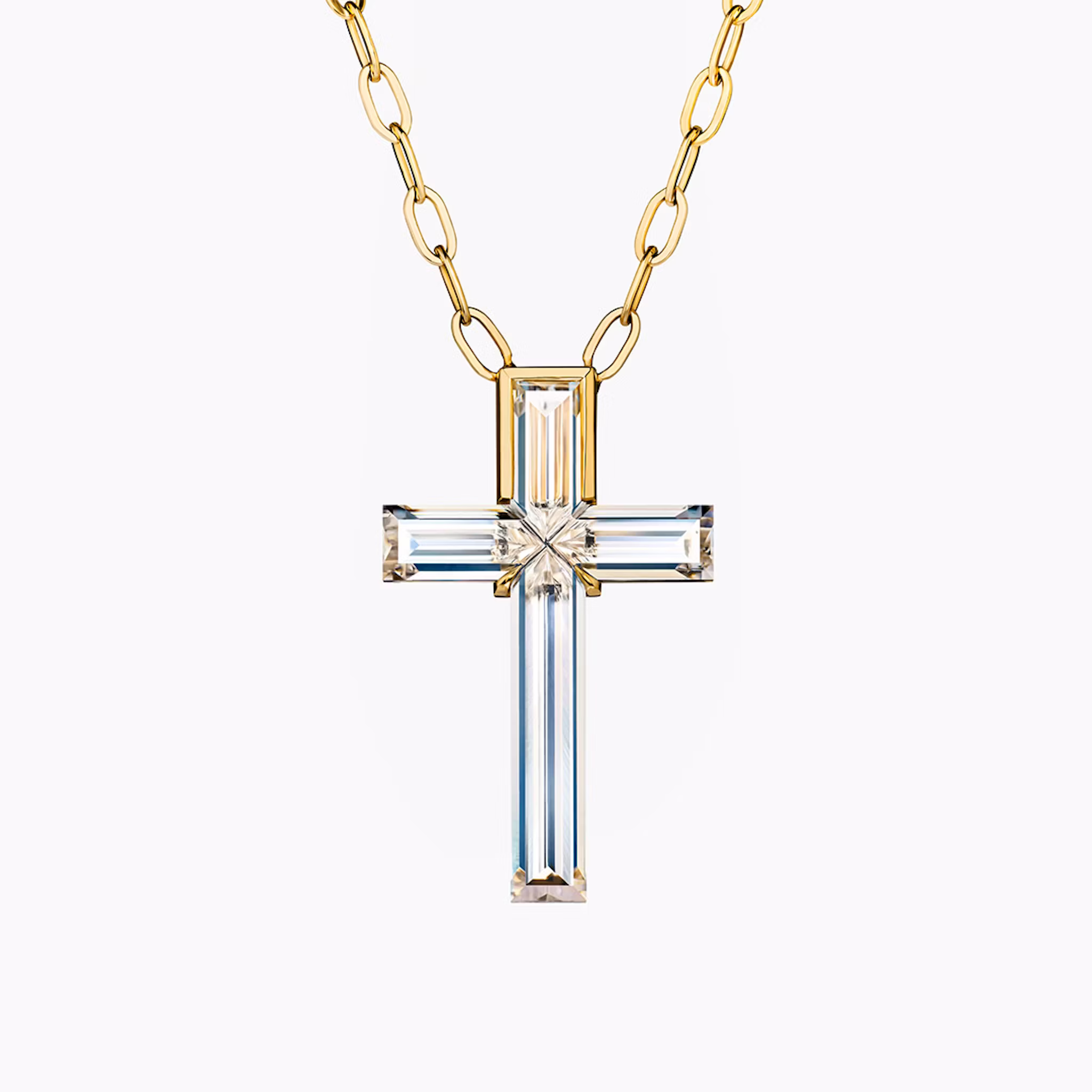 VRAI Solitaire Cross cross | Yellow Gold