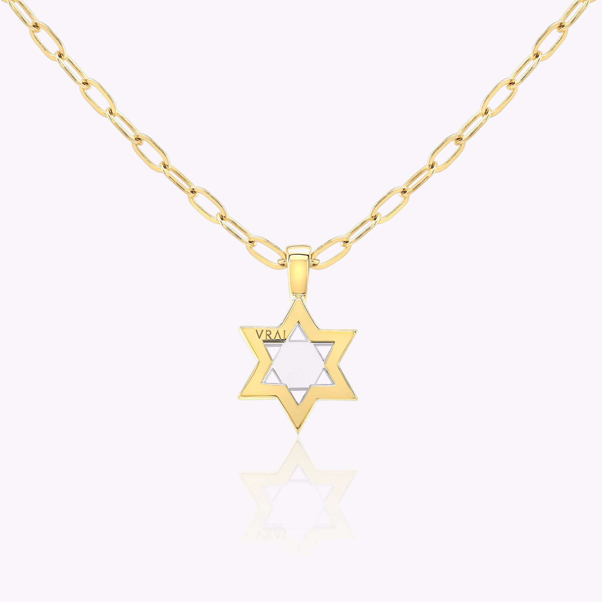 VRAI Solitaire Star Pendant | 18k | Yellow Gold | chainLength: 18-20