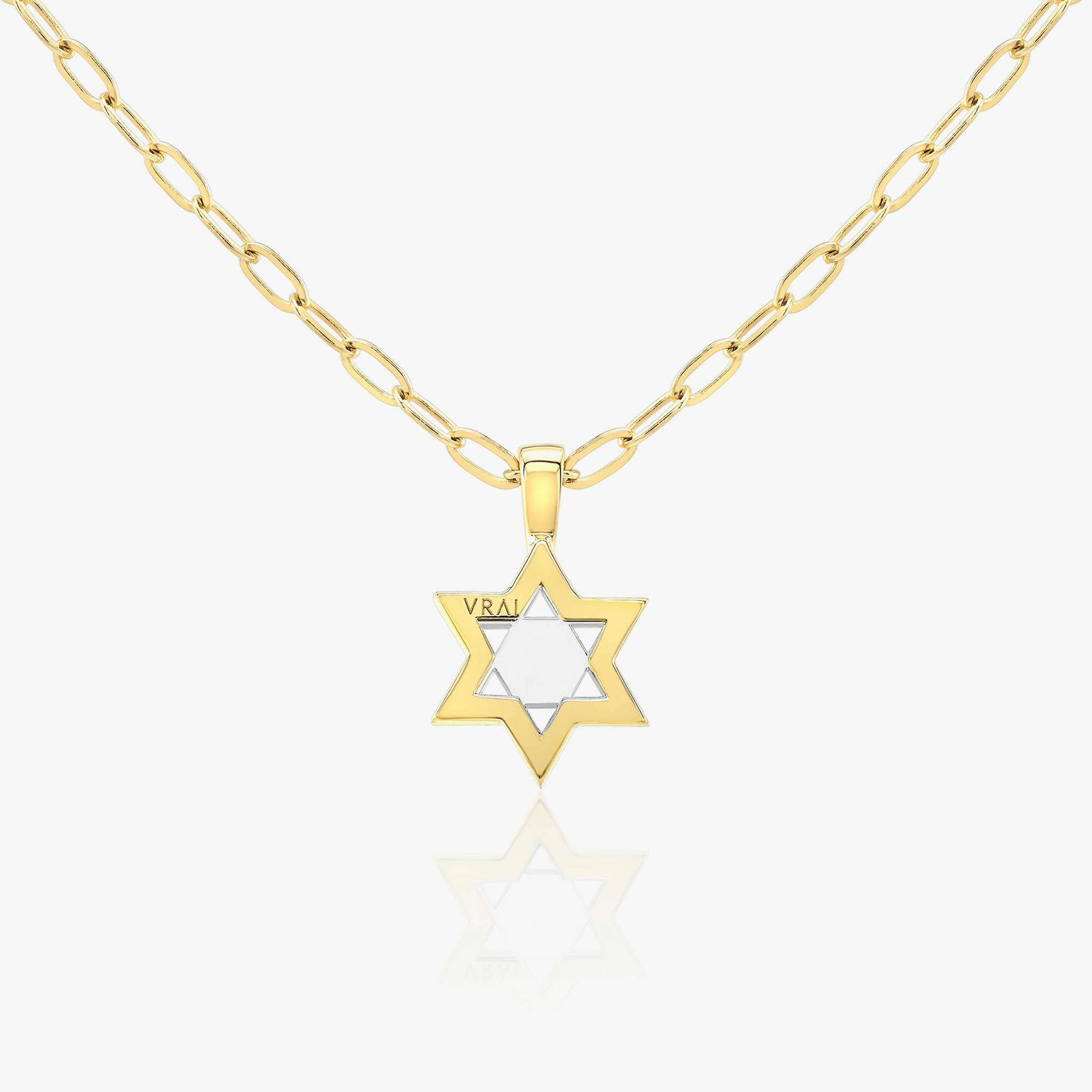 VRAI Solitaire Star Pendant | 18k | Yellow Gold | chainLength: 18-20