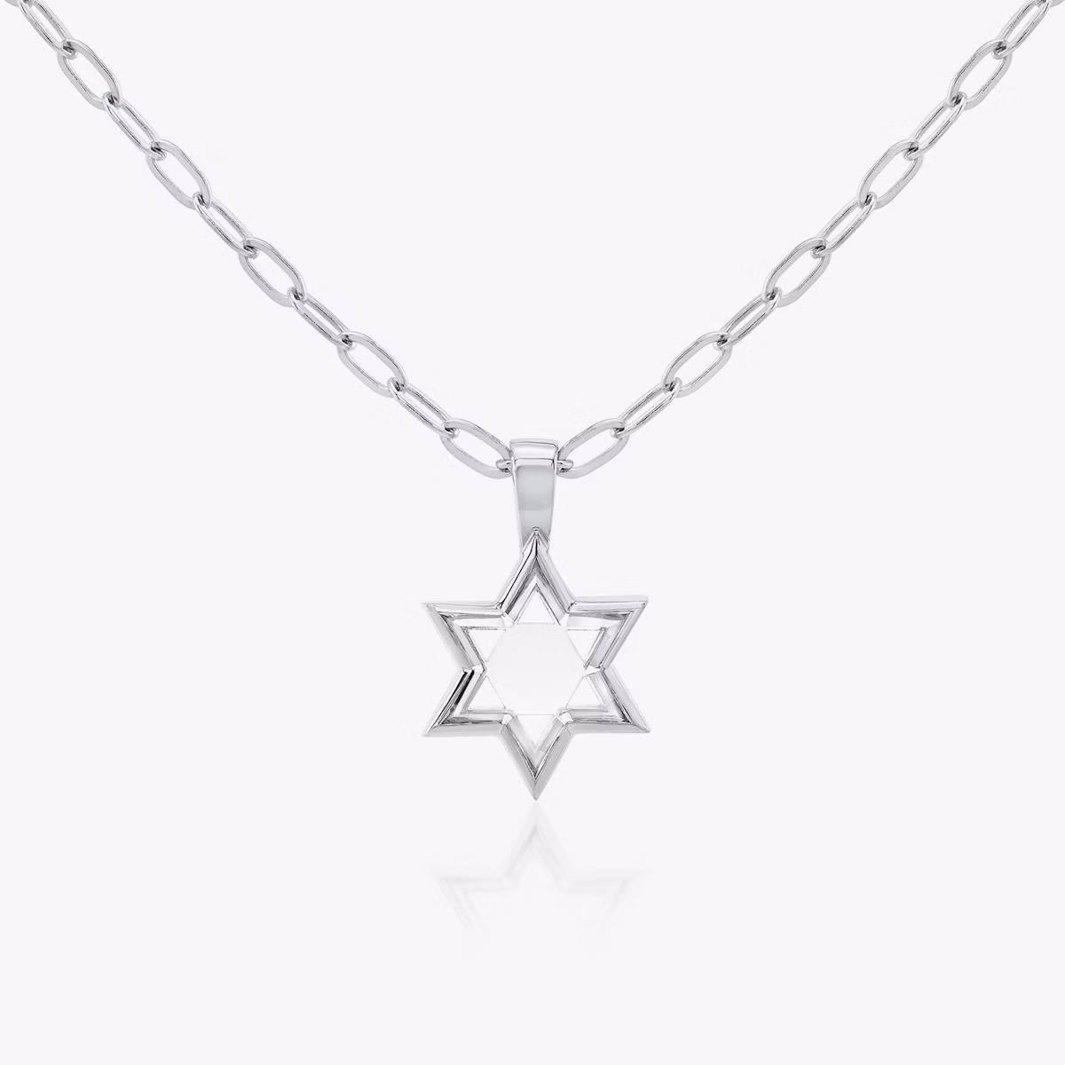 VRAI Solitaire Star Pendant | 18k | White Gold | chainLength: 18-20