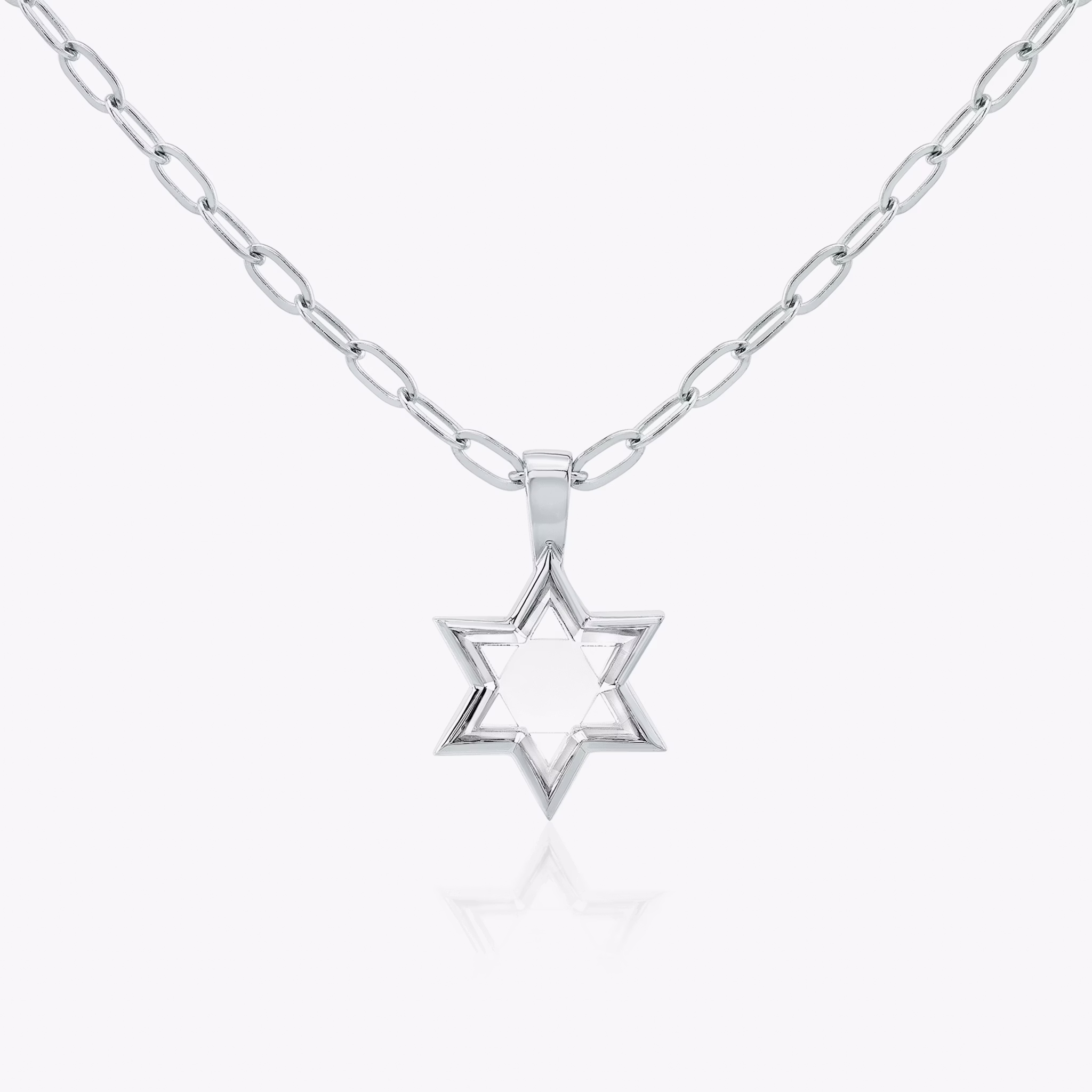 VRAI Solitaire Star Pendant | Platinum | chainLength: 18-20