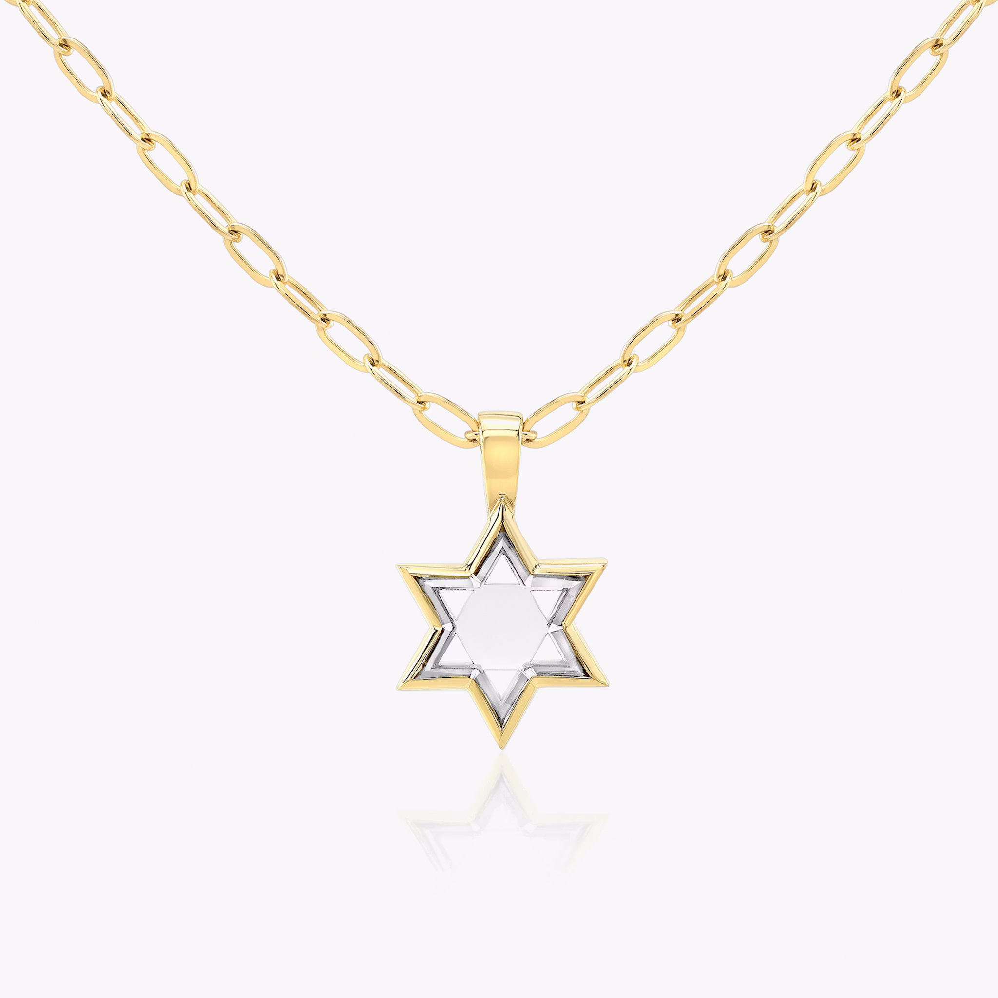 VRAI Solitaire Star Pendant | 18k | Yellow Gold | chainLength: 18-20