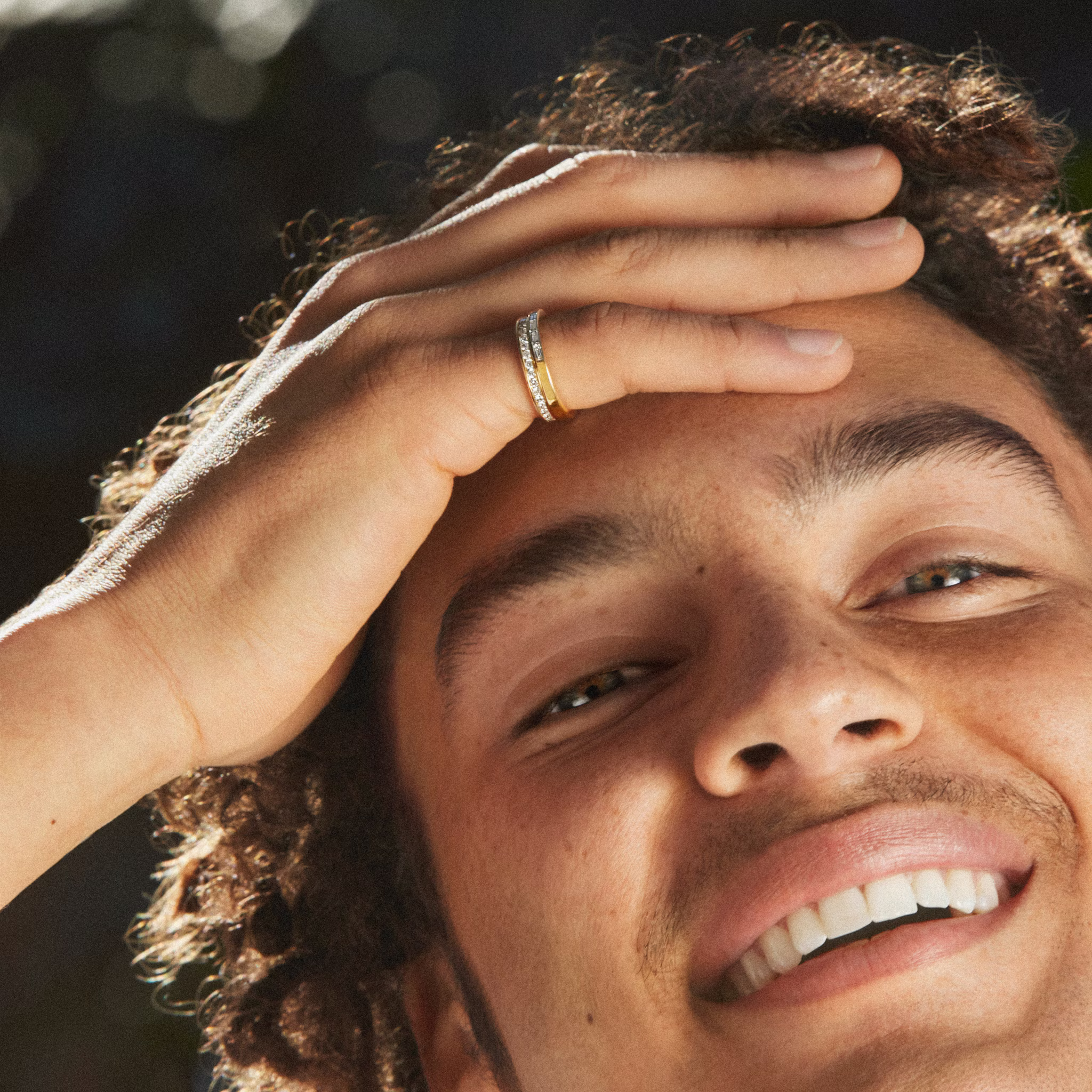 The Devotion Band | Round Brilliant | 18k | Yellow Gold | bandStyle: half | bandVersion: original