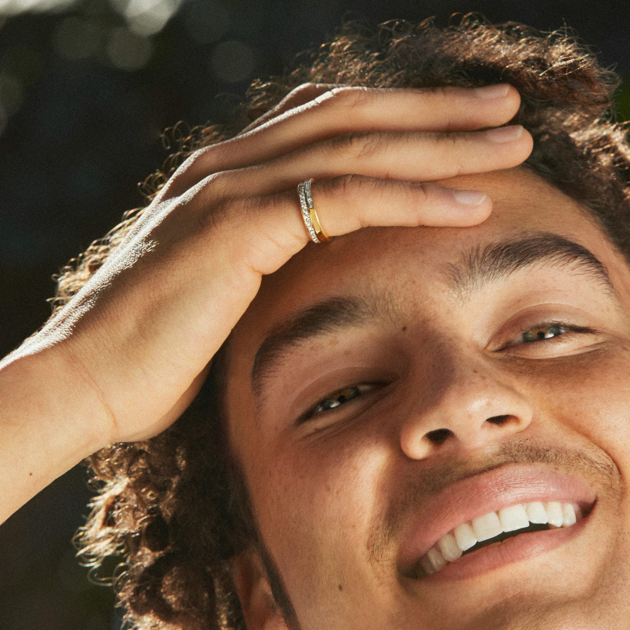 The Devotion Band | Round Brilliant | 18k | Yellow Gold | bandStyle: half | bandVersion: original