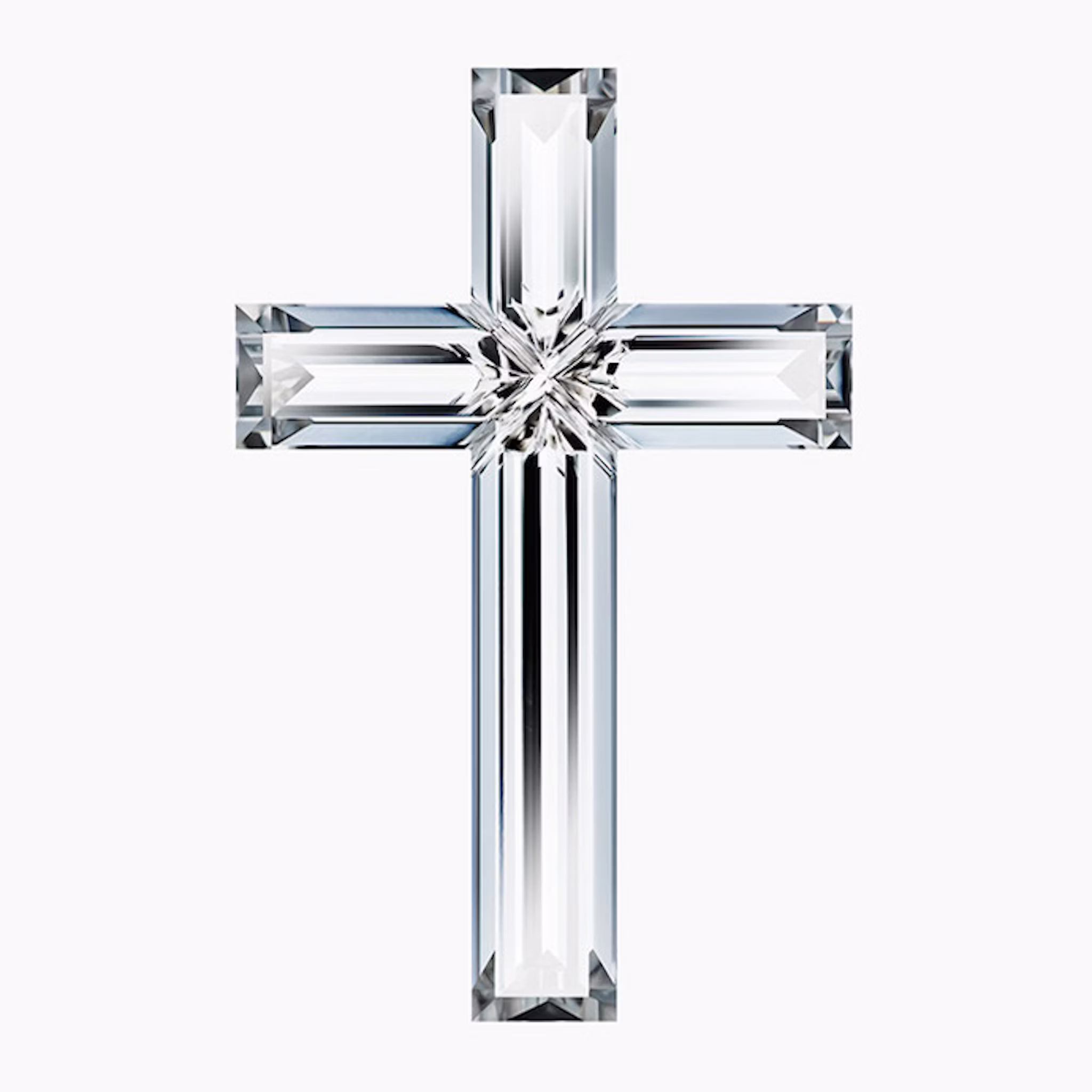 VRAI Solitaire Cross | cross | 18k | White Gold | stoneSetting: full-bezel | chainLength: 18-20