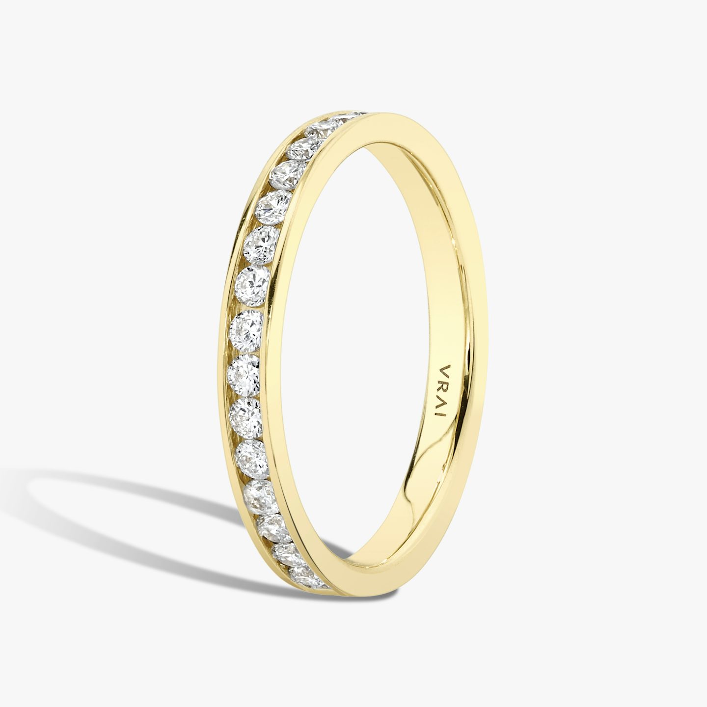 The Devotion Band | Round Brilliant | 18k | Yellow Gold | bandStyle: half | bandVersion: large