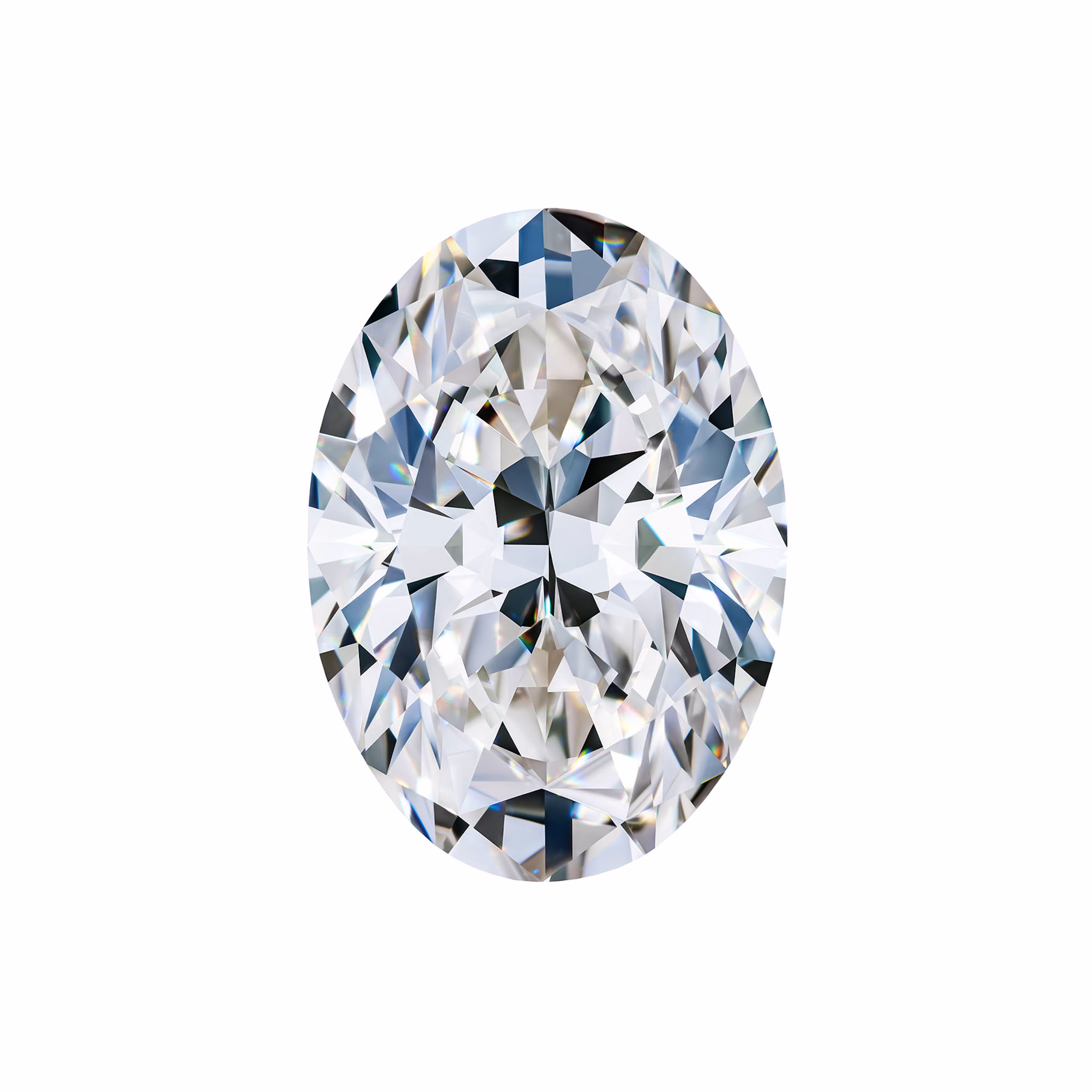 An Oval VRAI created diamond.
