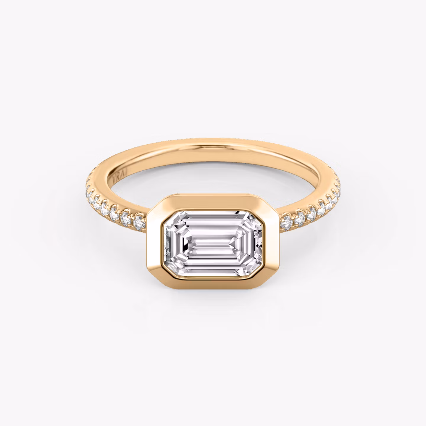 The Signature Bezel Emerald | Rose Gold