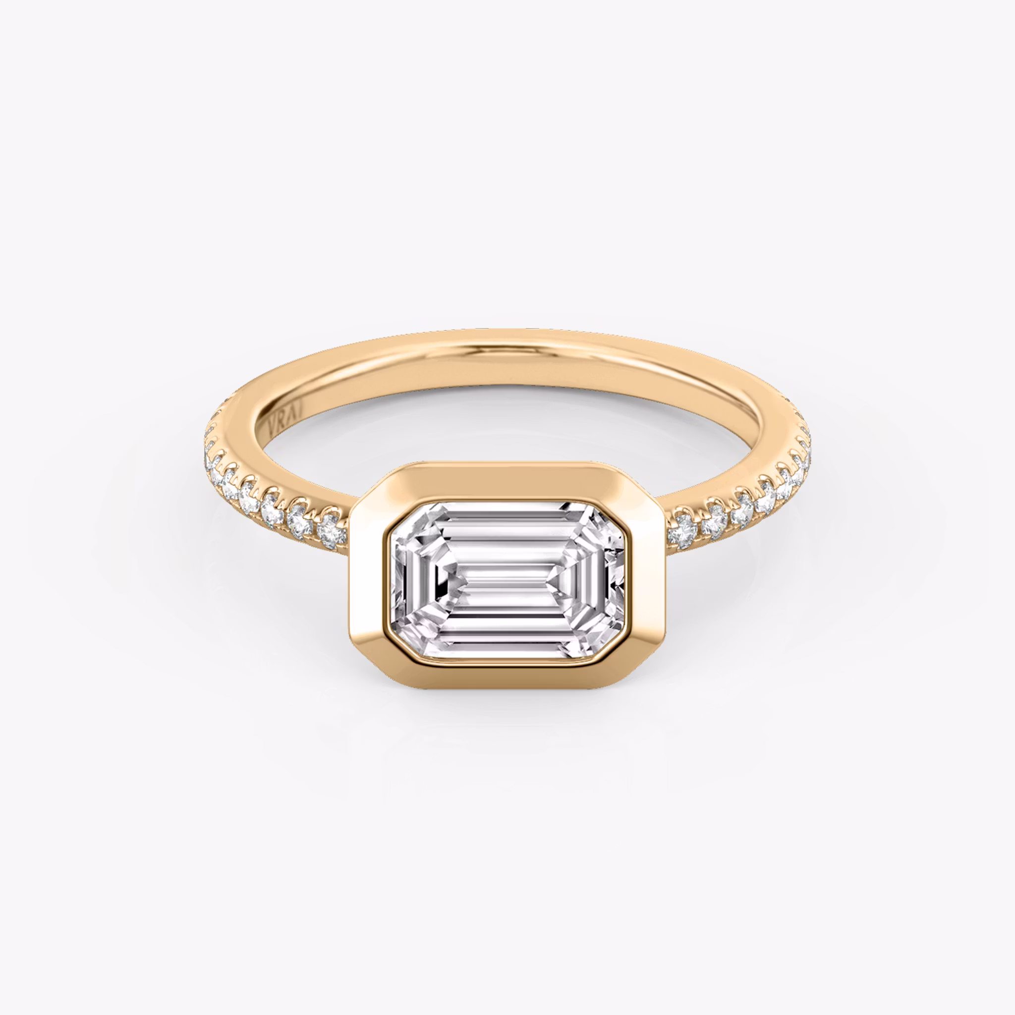 Signature Bezel Emerald | Rose Gold