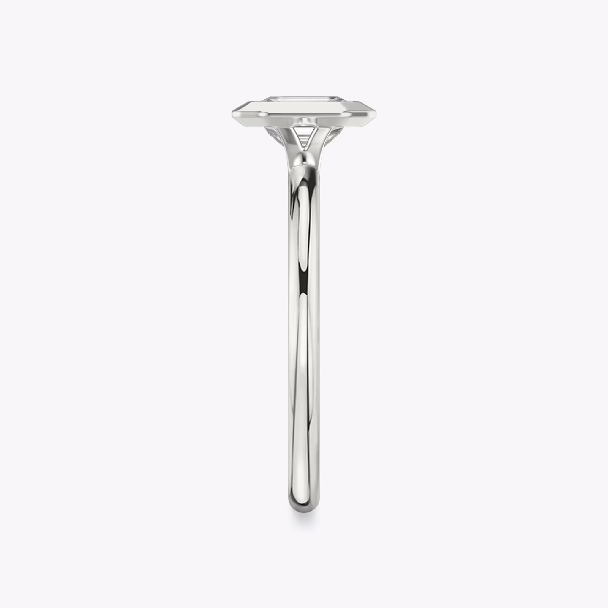 The Signature Bezel | Emerald | Platinum | bandAccent: Plain | diamondOrientation: horizontal | caratWeight: other