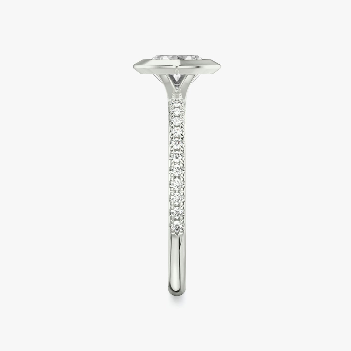 The Signature Bezel | Marquise | Platinum | bandAccent: Pavé | diamondOrientation: horizontal | caratWeight: other