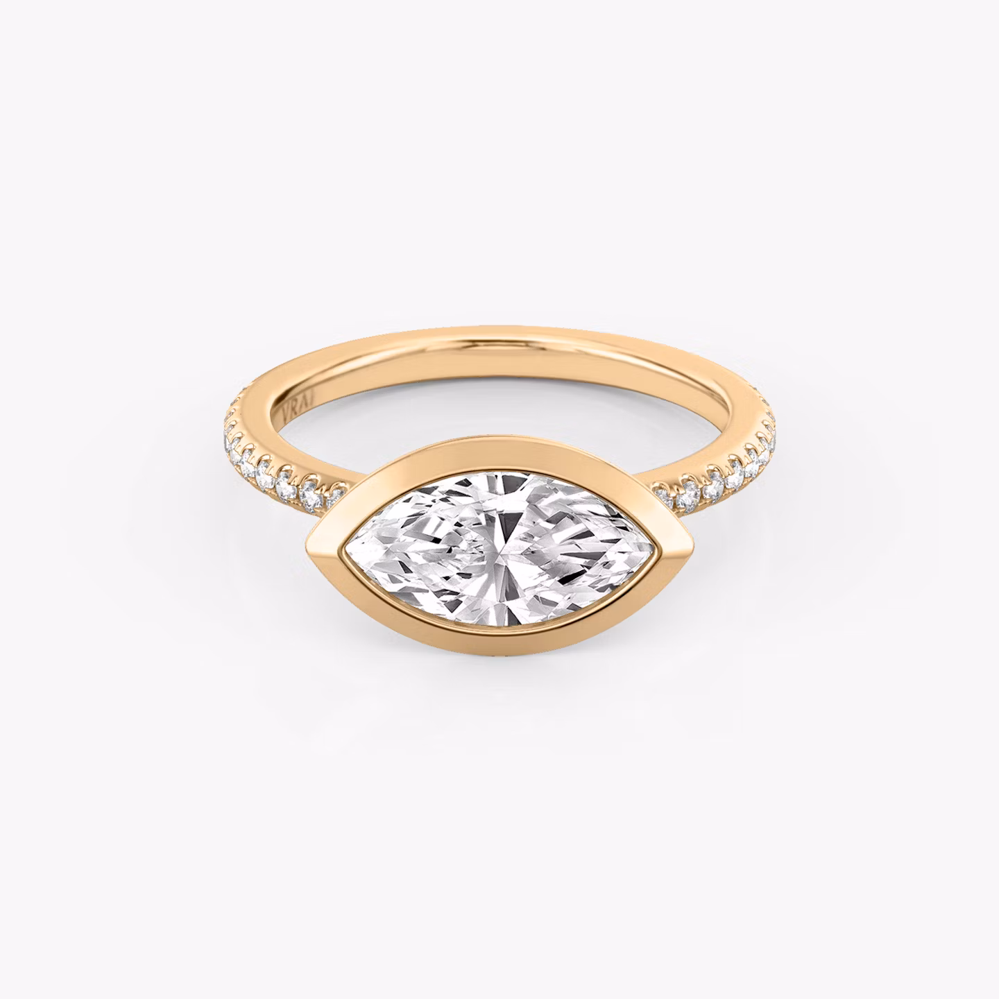 The Signature Bezel Marquise | Rose Gold