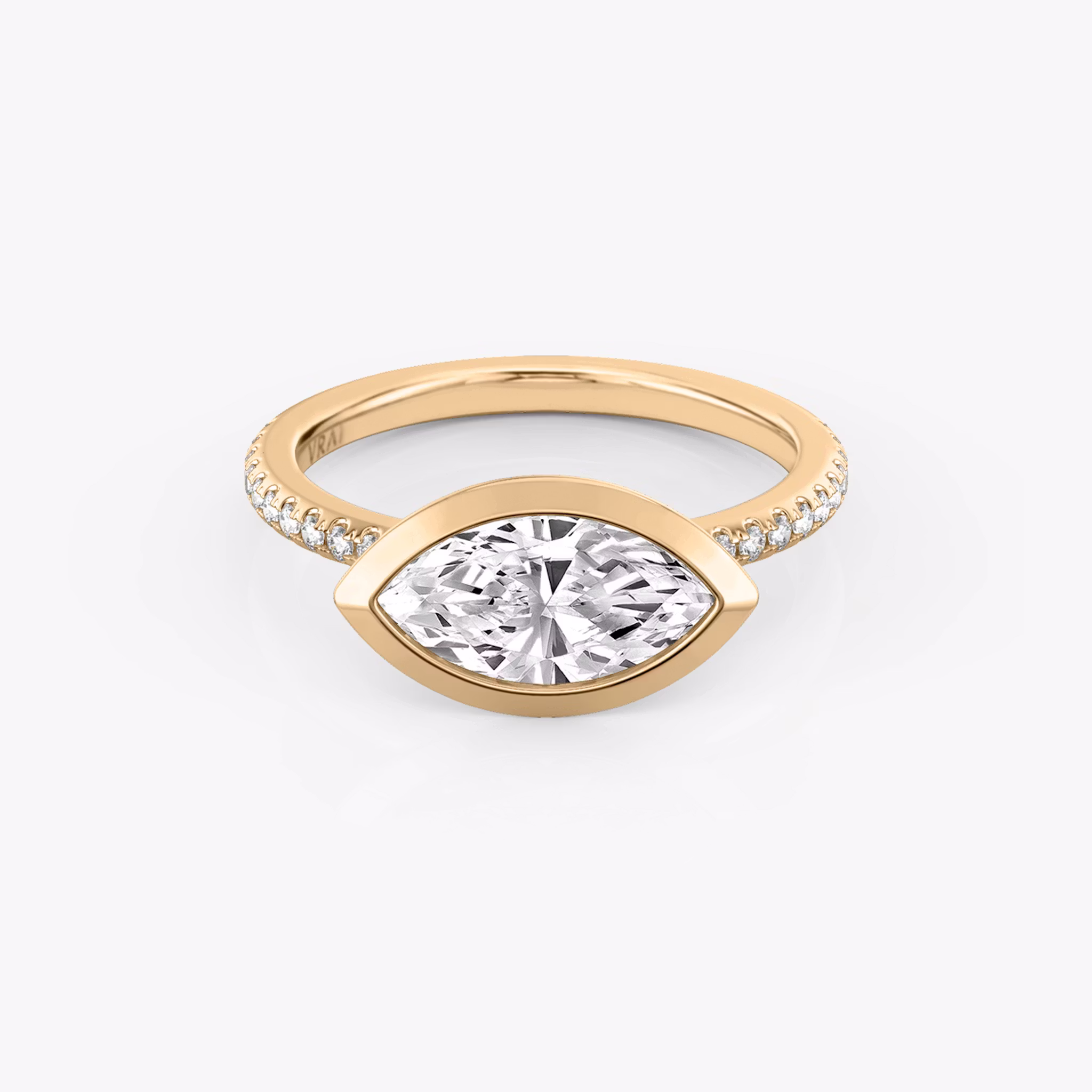The Signature Bezel Marquise | Rose Gold