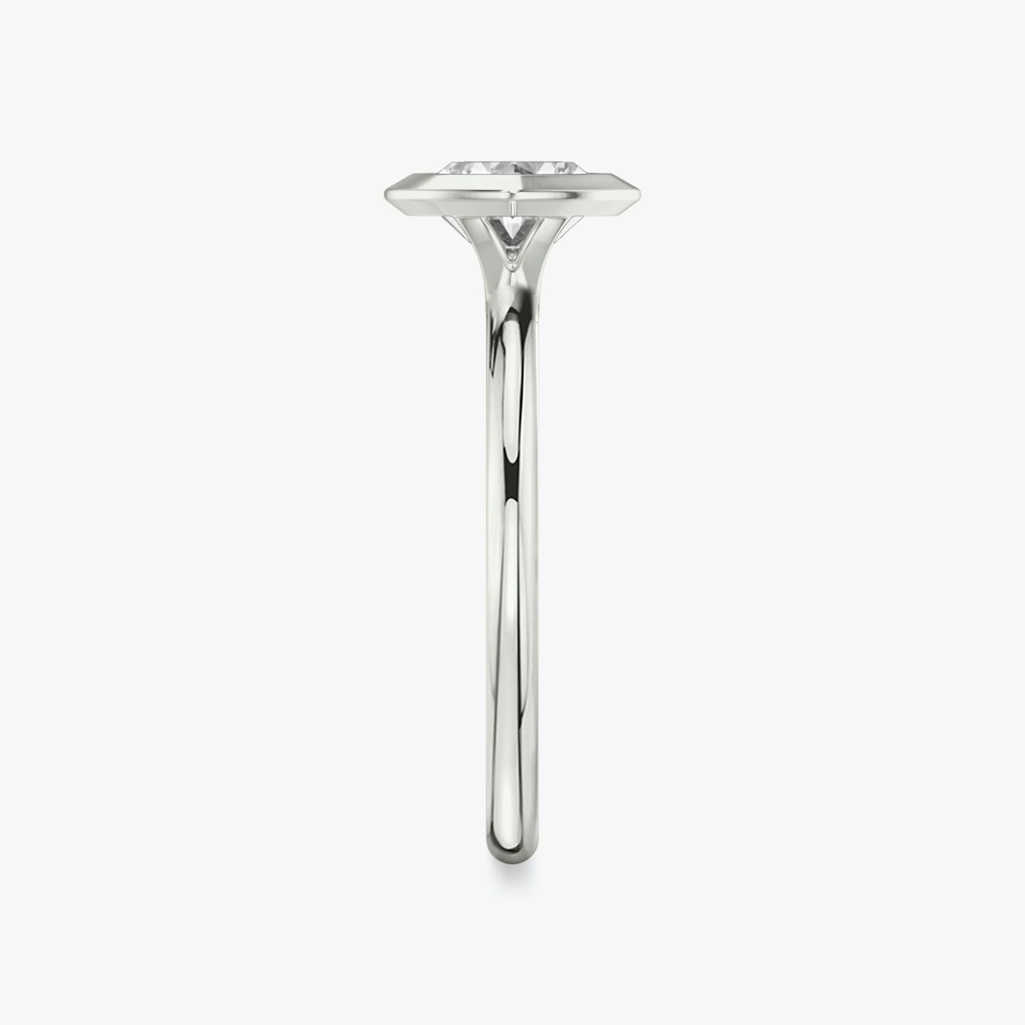 The Signature Bezel | Marquise | 18k | White Gold | bandAccent: Plain | diamondOrientation: horizontal | caratWeight: other