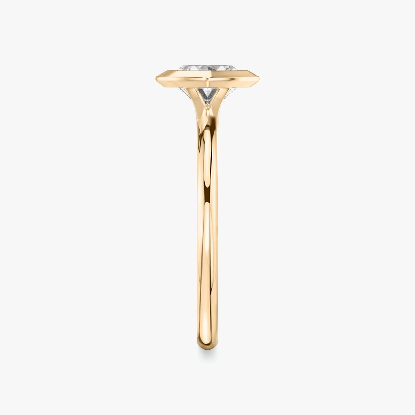 The Signature Bezel | Marquise | 14k | Rose Gold | bandAccent: Plain | diamondOrientation: horizontal | caratWeight: other