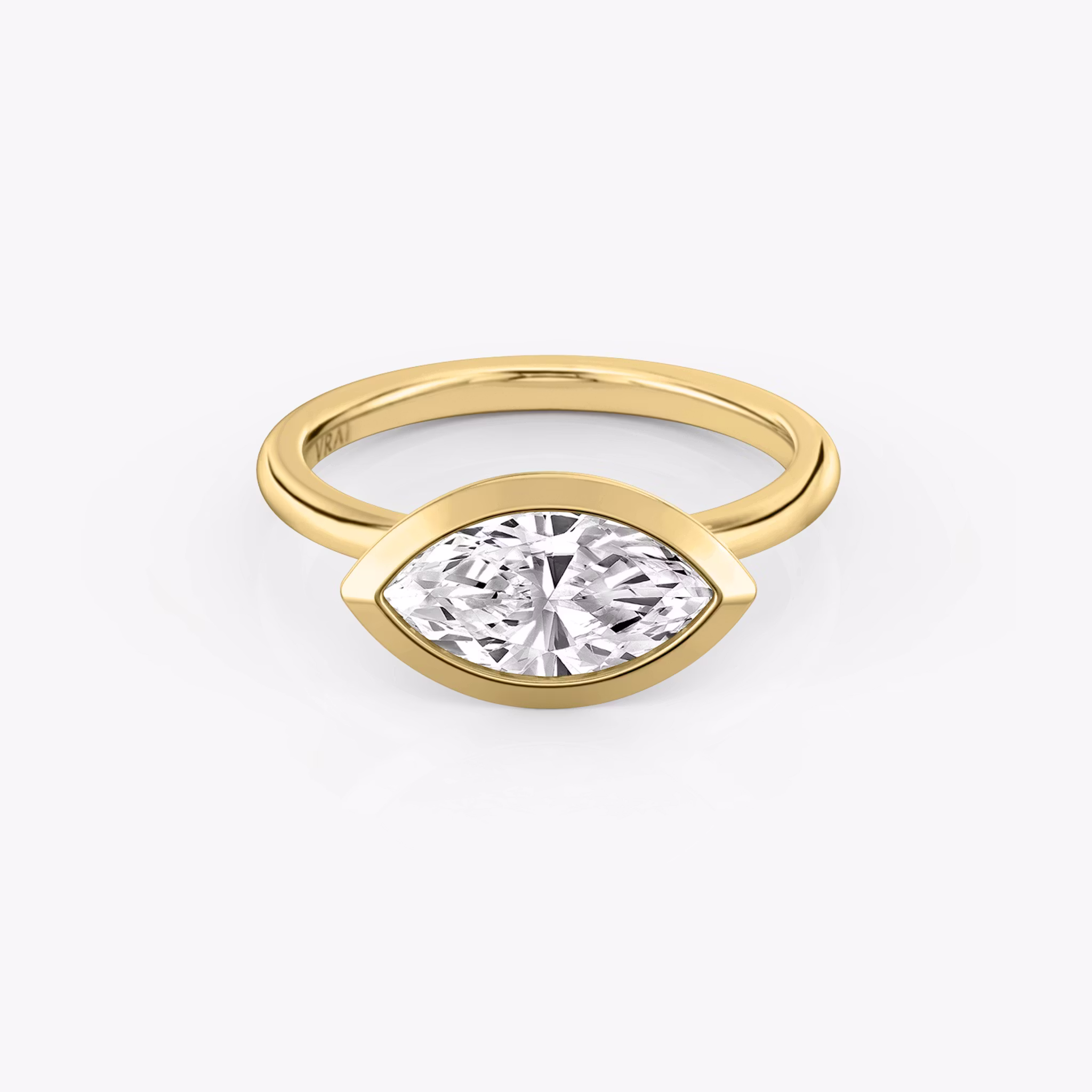 The Signature Bezel Marquise | Yellow Gold