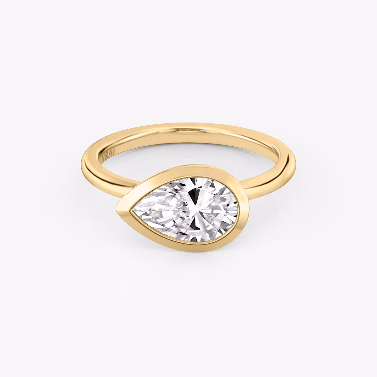 Signature Bezel | Tropfen | 18k | Gelbgold | bandAccent: Ohne Pavé-Besatz | diamondOrientation: horizontal | caratWeight: other