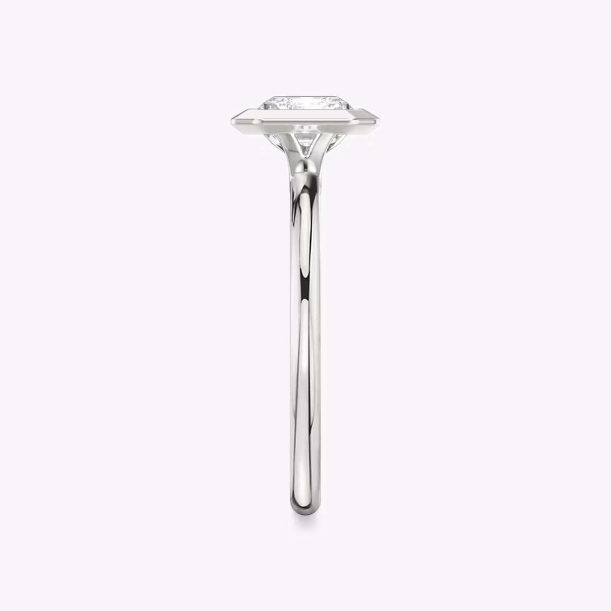The Signature Bezel | Radiant | Platinum | bandAccent: Plain | diamondOrientation: horizontal | caratWeight: other