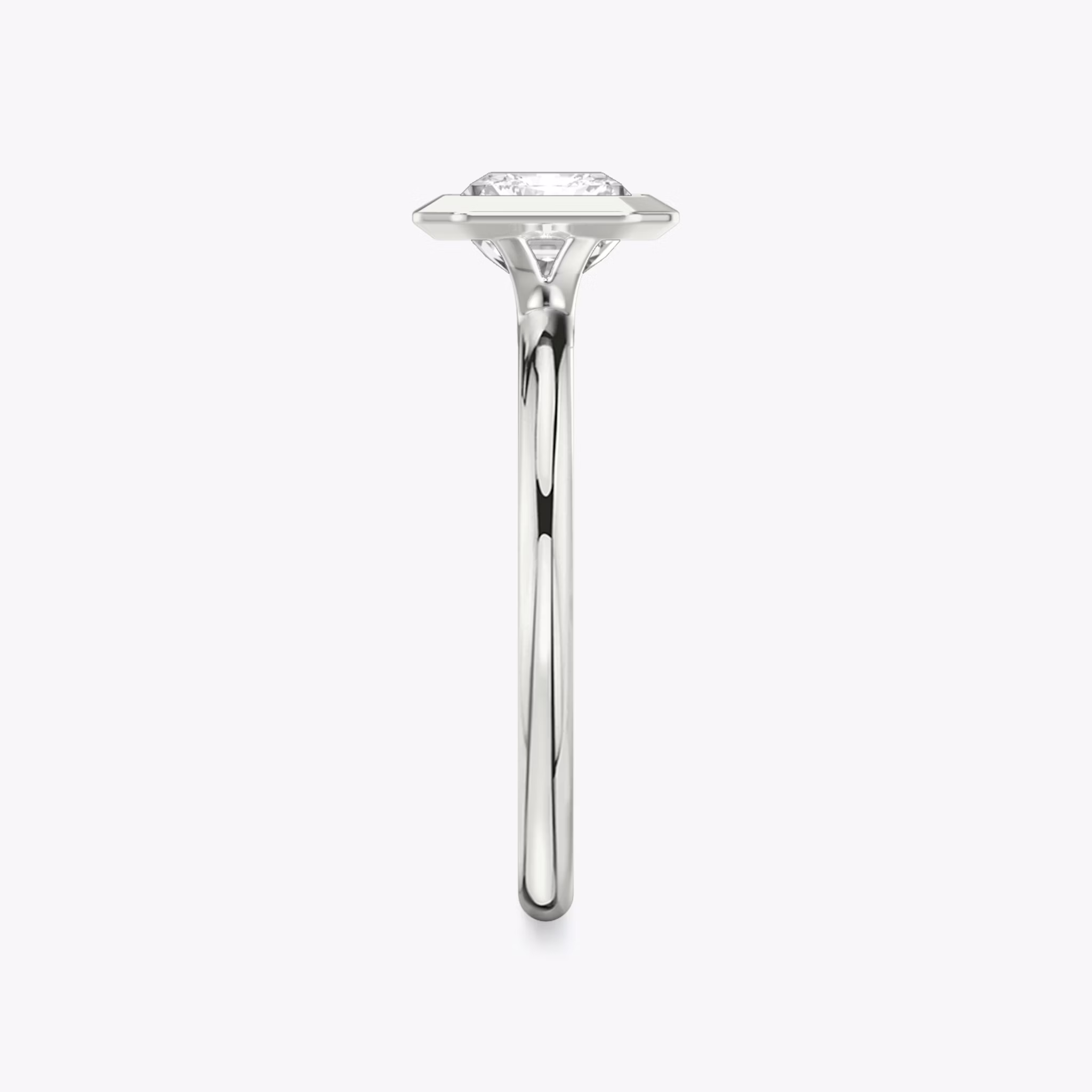 The Signature Bezel | Radiant | Platinum | bandAccent: Plain | diamondOrientation: horizontal | caratWeight: other