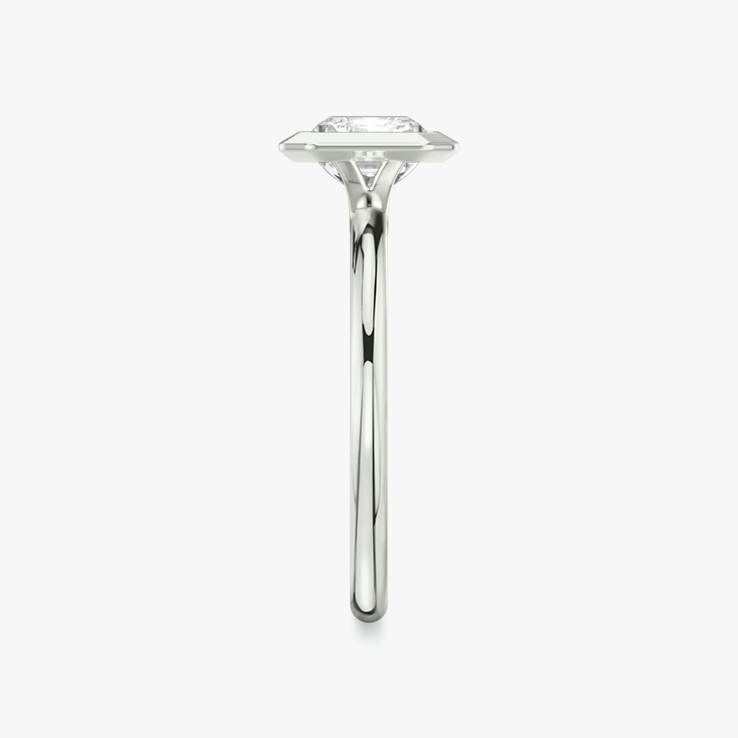 Signature Bezel | Radiant | 18k | Weißgold | bandAccent: Ohne Pavé-Besatz | diamondOrientation: horizontal | caratWeight: other