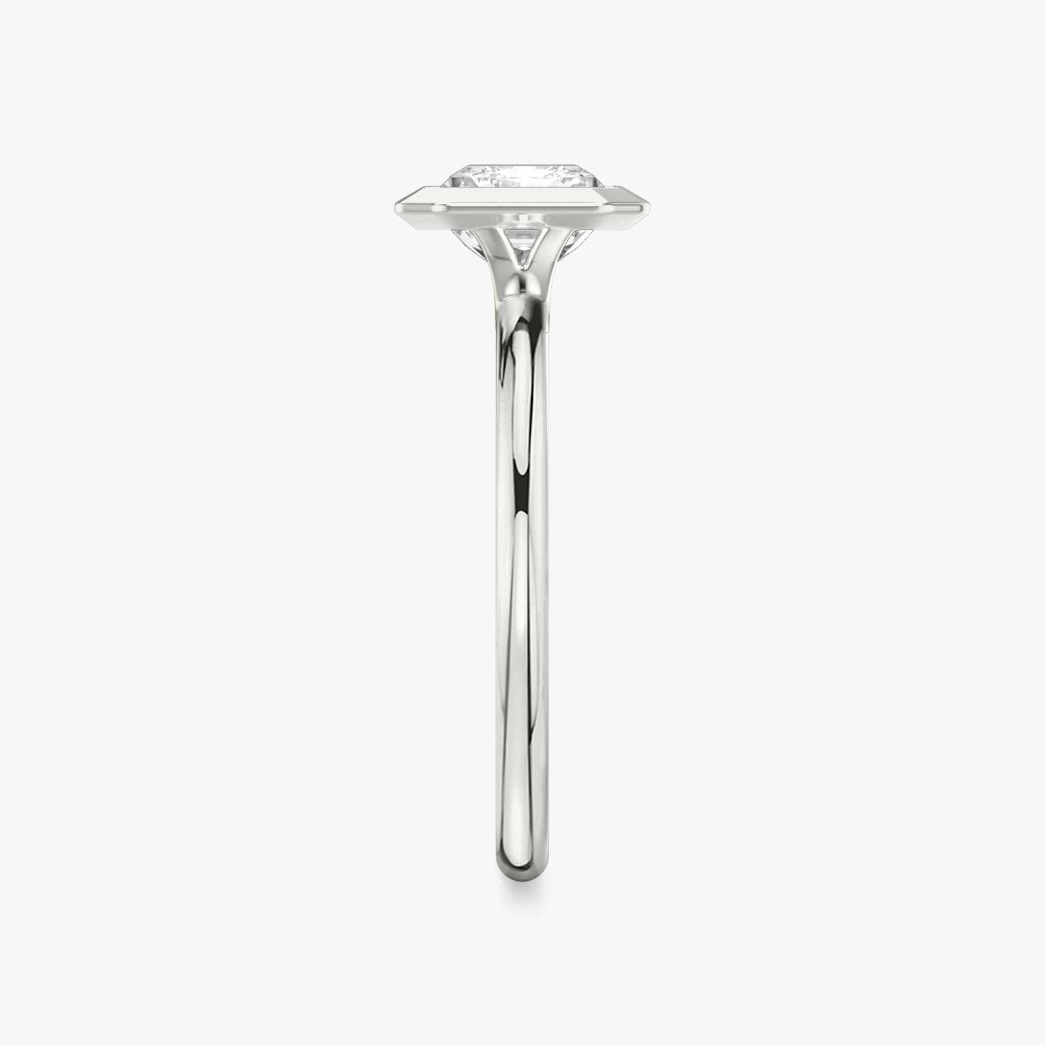 The Signature Bezel | Radiant | Platinum | bandAccent: Plain | diamondOrientation: horizontal | caratWeight: other