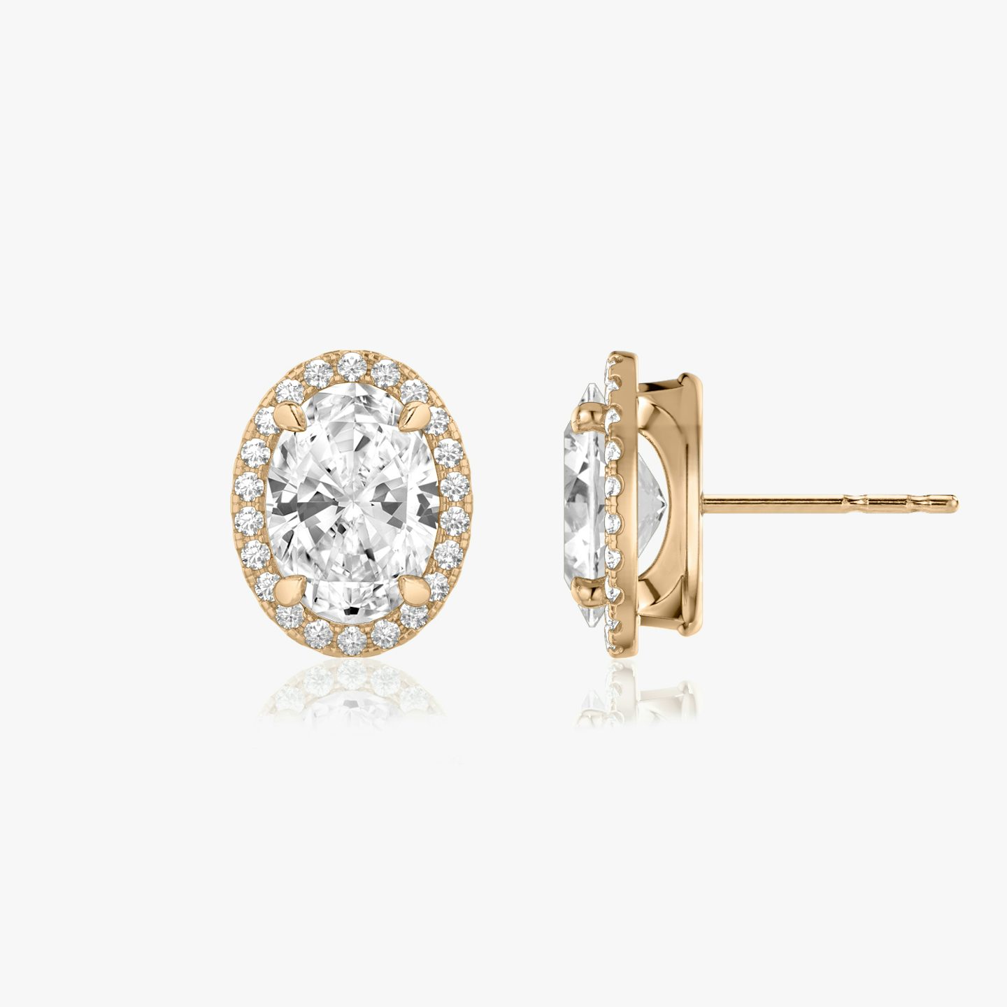 undefined | Oval | 14k | Oro rosa | caratWeight: 0.25ct