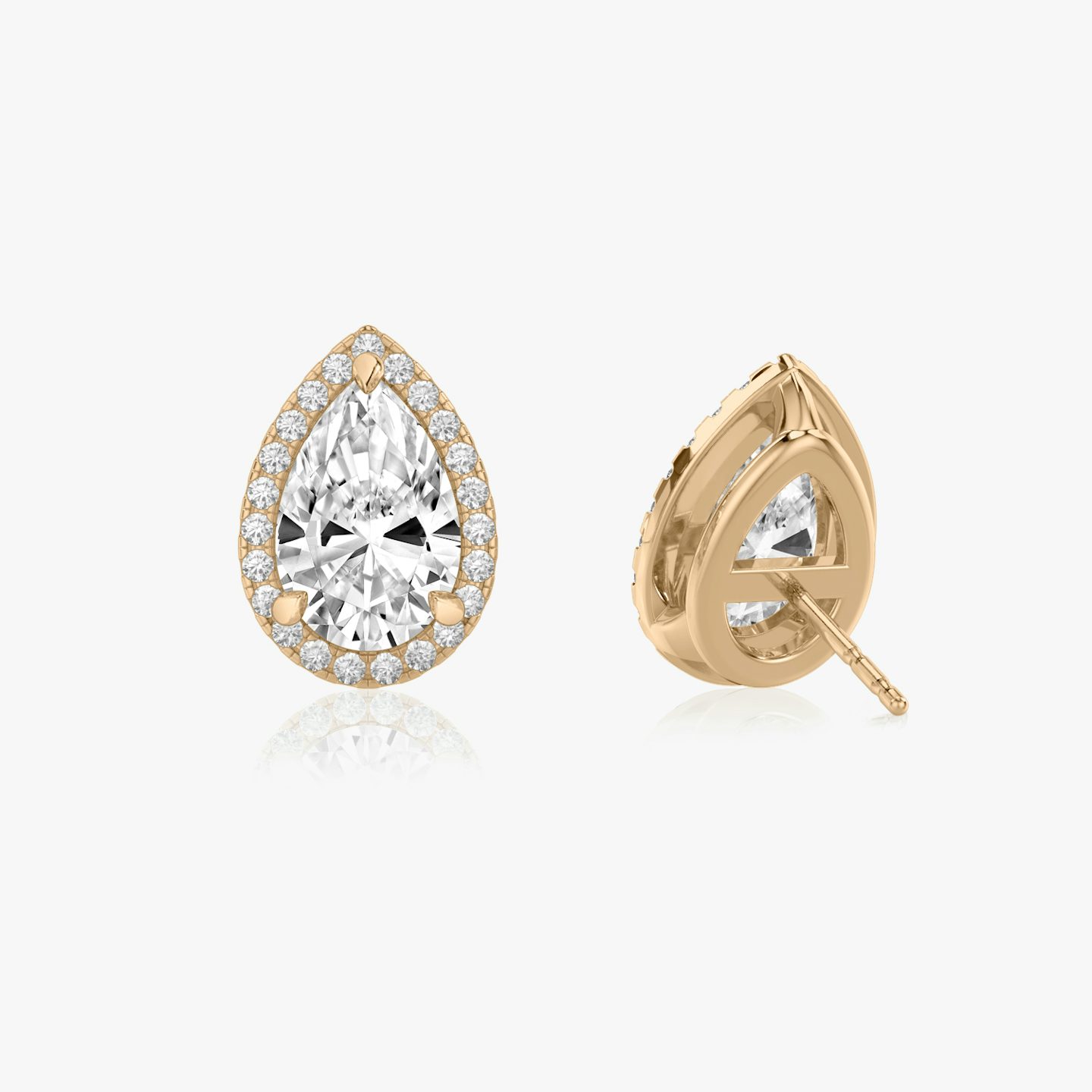 undefined | Pear | 14k | Rose Gold | caratWeight: 1.0ct