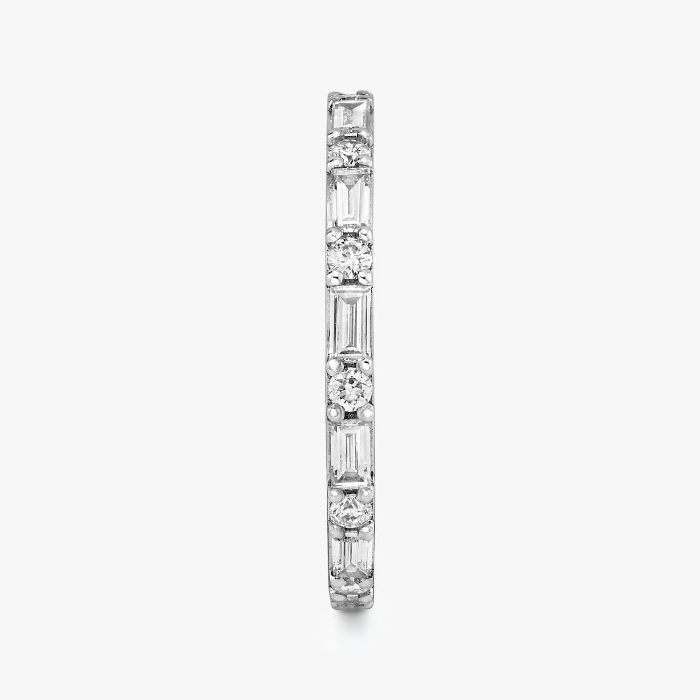 The Alternating Shapes Band | Round Brilliant | Platinum | bandStyle: full