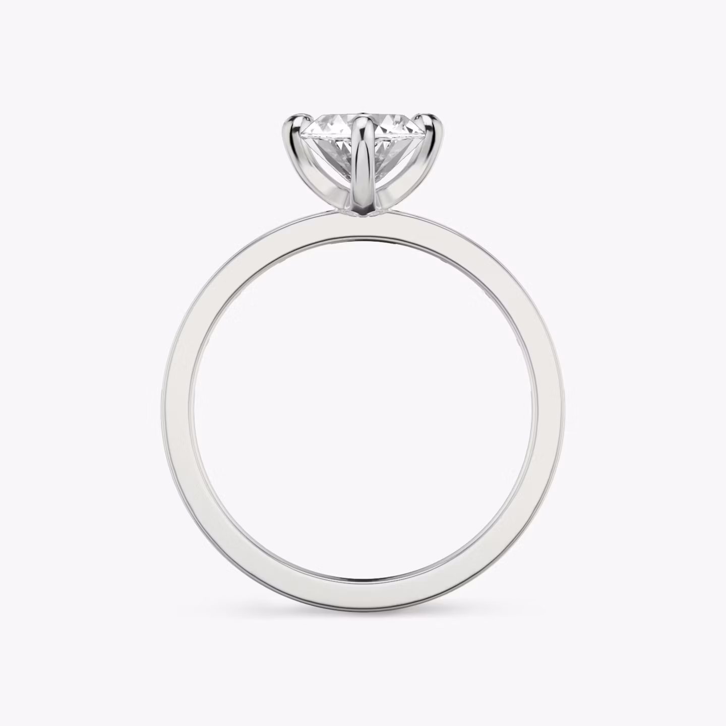 Anillo de compromiso Devotion | Marquise | Platino | bandAccent: Pavé | bandStoneShape: Baguette | bandStoneStyle: original | diamondOrientation: vertical | caratWeight: other