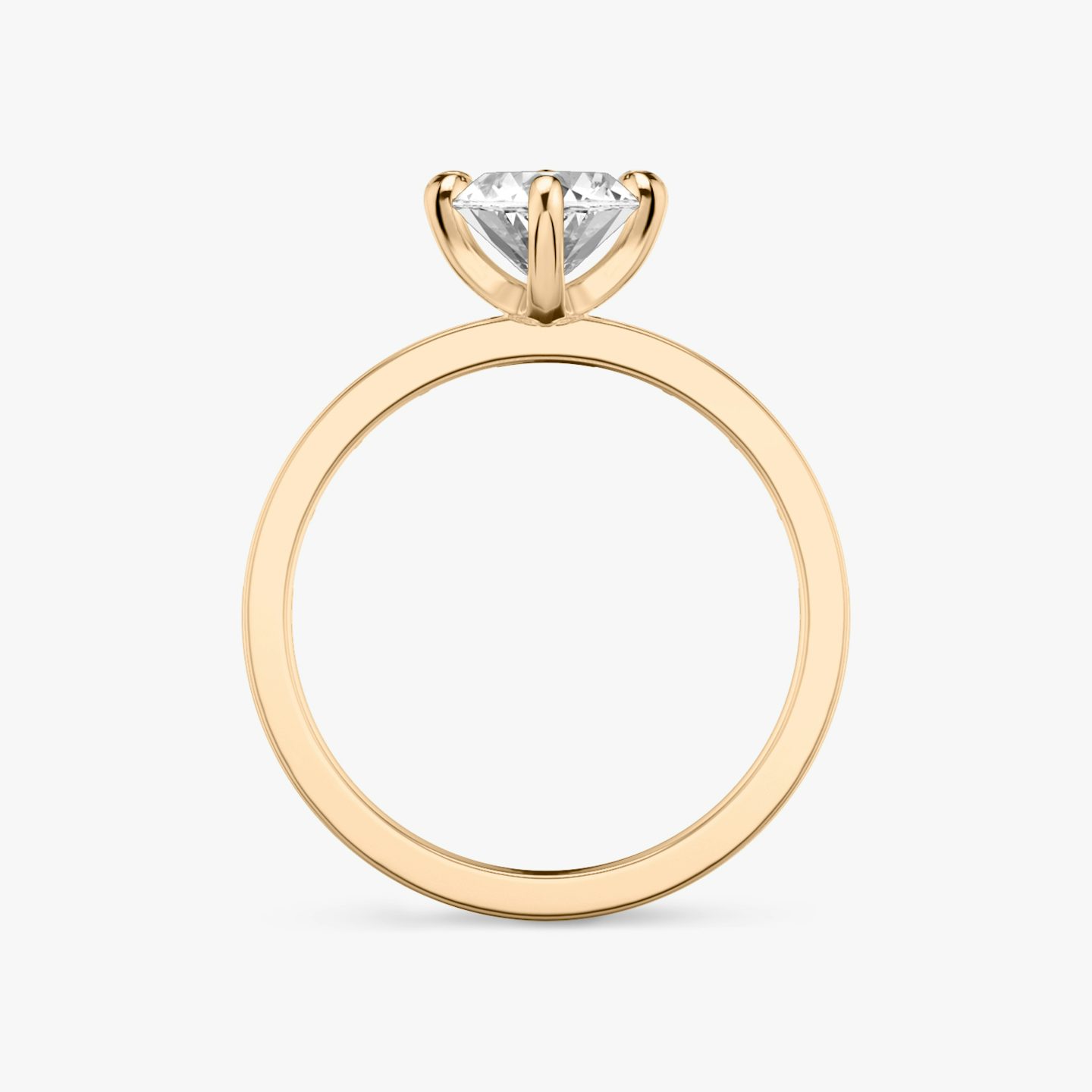 Anillo de compromiso Devotion | Marquise | 14k | Oro rosa | bandAccent: Pavé | bandStoneShape: Baguette | bandStoneStyle: original | diamondOrientation: vertical | caratWeight: other