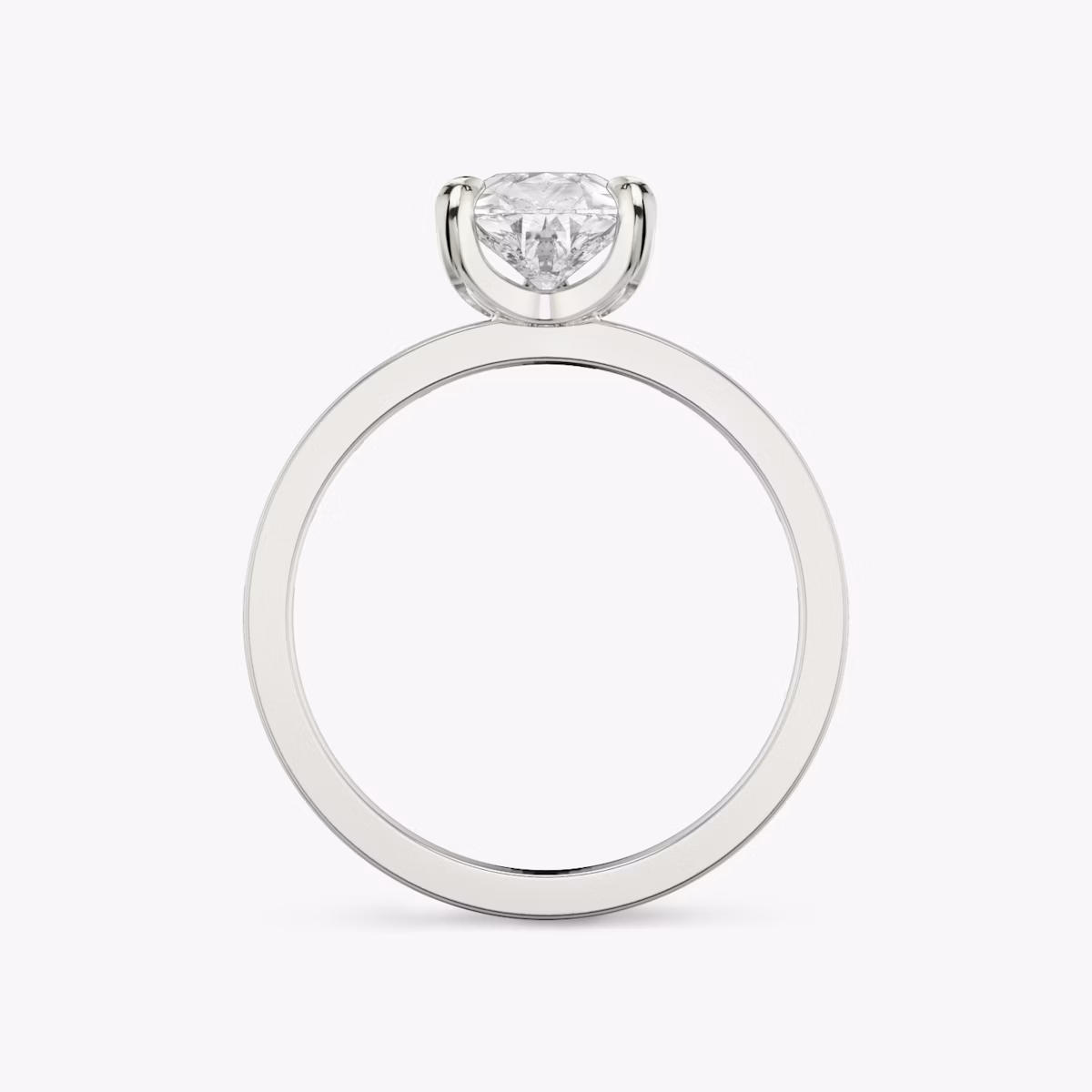 The Devotion | Pear | Platinum | bandAccent: Pavé | bandStoneShape: Baguette | bandStoneStyle: original | diamondOrientation: vertical | caratWeight: other