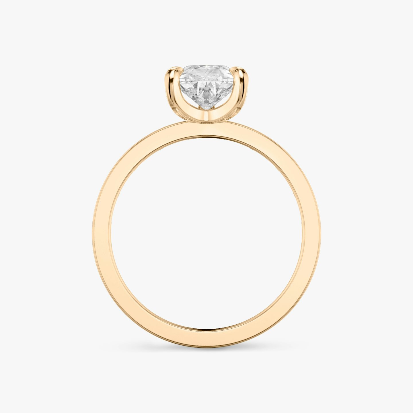 The Devotion | Pear | 14k | Rose Gold | bandAccent: Pavé | bandStoneShape: Baguette | bandStoneStyle: original | diamondOrientation: vertical | caratWeight: other