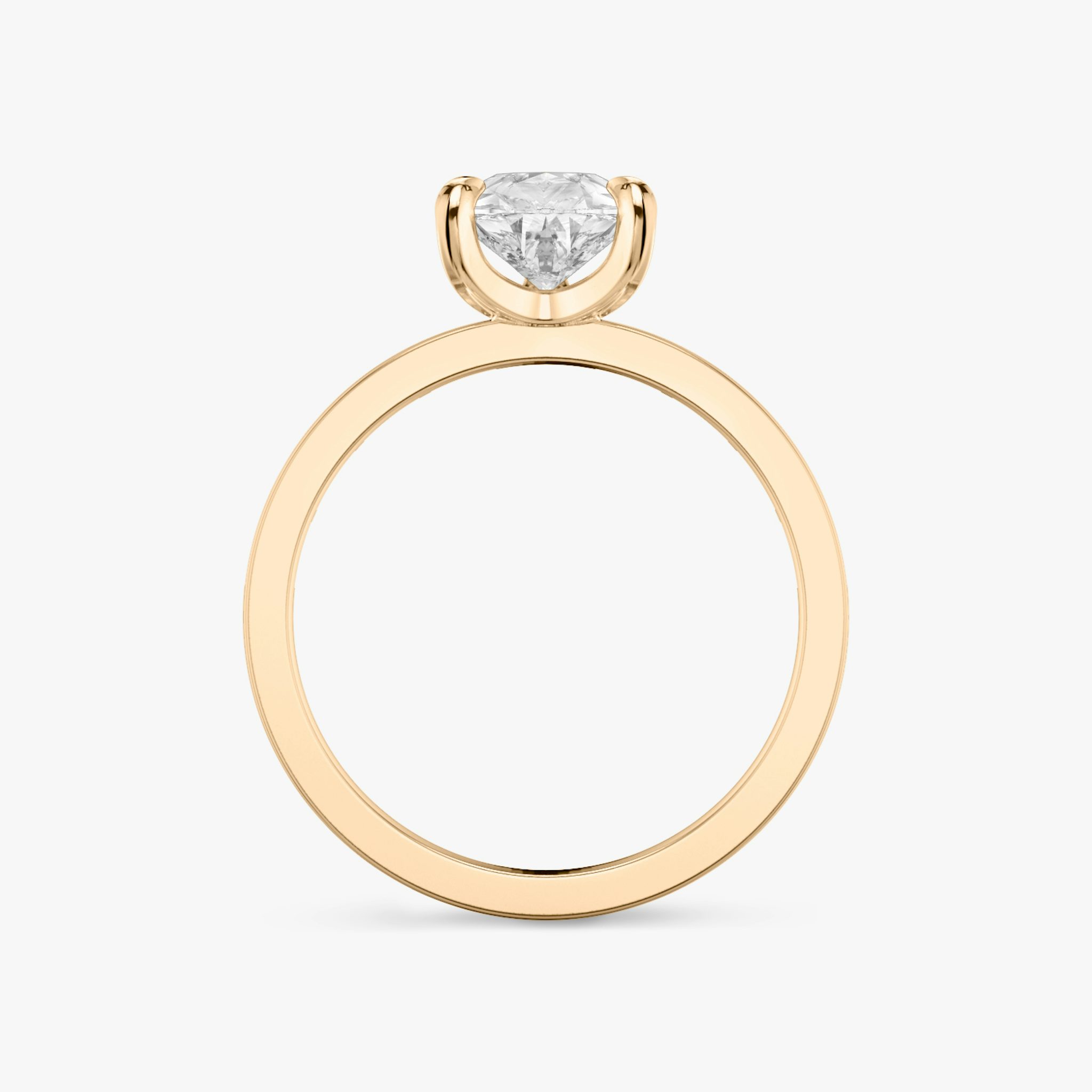 The Devotion | Pear | 14k | Rose Gold | bandAccent: Pavé | bandStoneShape: Baguette | bandStoneStyle: original | diamondOrientation: vertical | caratWeight: other