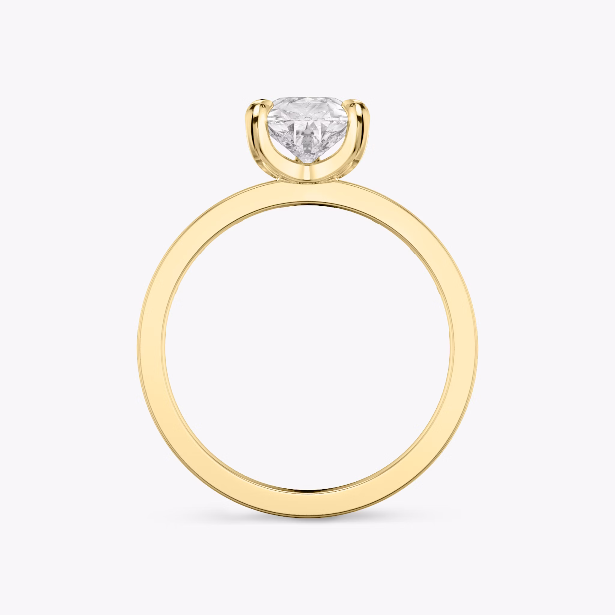 The Devotion | Pear | 18k | Yellow Gold | bandAccent: Pavé | bandStoneShape: Baguette | bandStoneStyle: original | diamondOrientation: vertical | caratWeight: other
