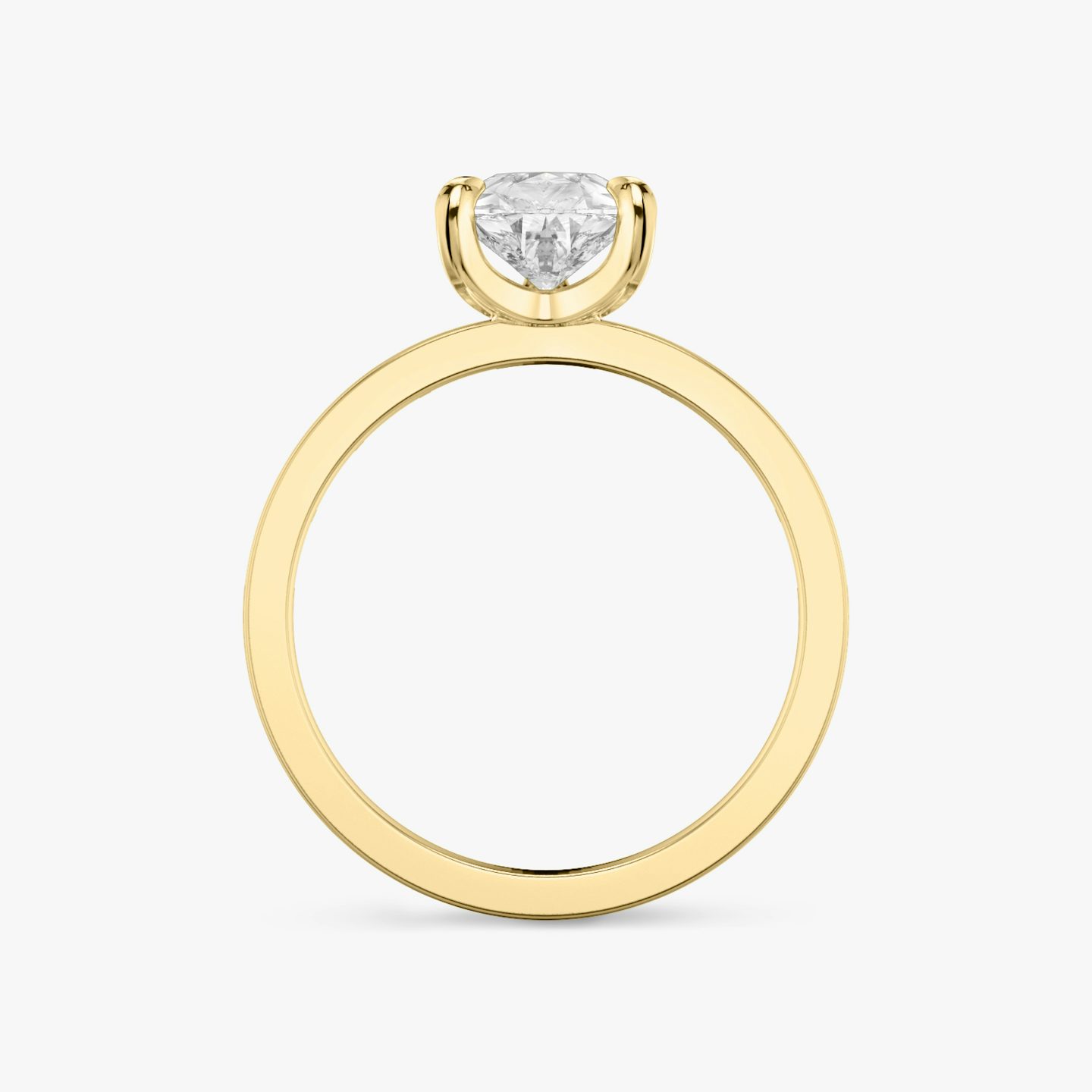 Anillo de compromiso Devotion | Pera | 18k | Oro amarillo | bandAccent: Pavé | bandStoneShape: Baguette | bandStoneStyle: original | diamondOrientation: vertical | caratWeight: other