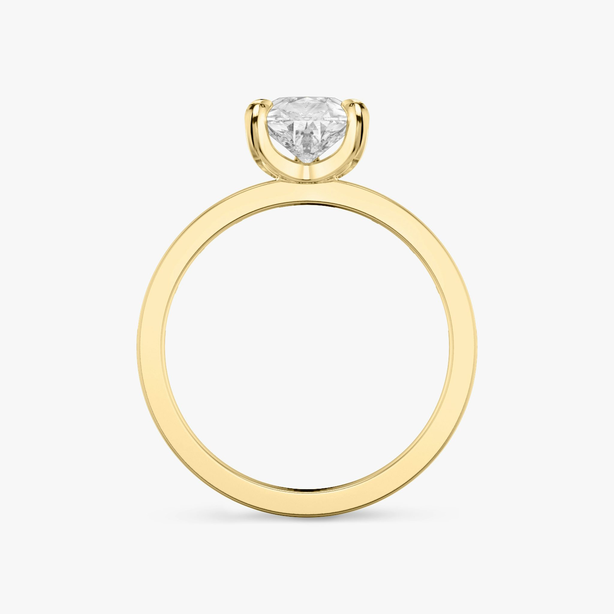 The Devotion | Pear | 18k | Yellow Gold | bandAccent: Pavé | bandStoneShape: Baguette | bandStoneStyle: original | diamondOrientation: vertical | caratWeight: other