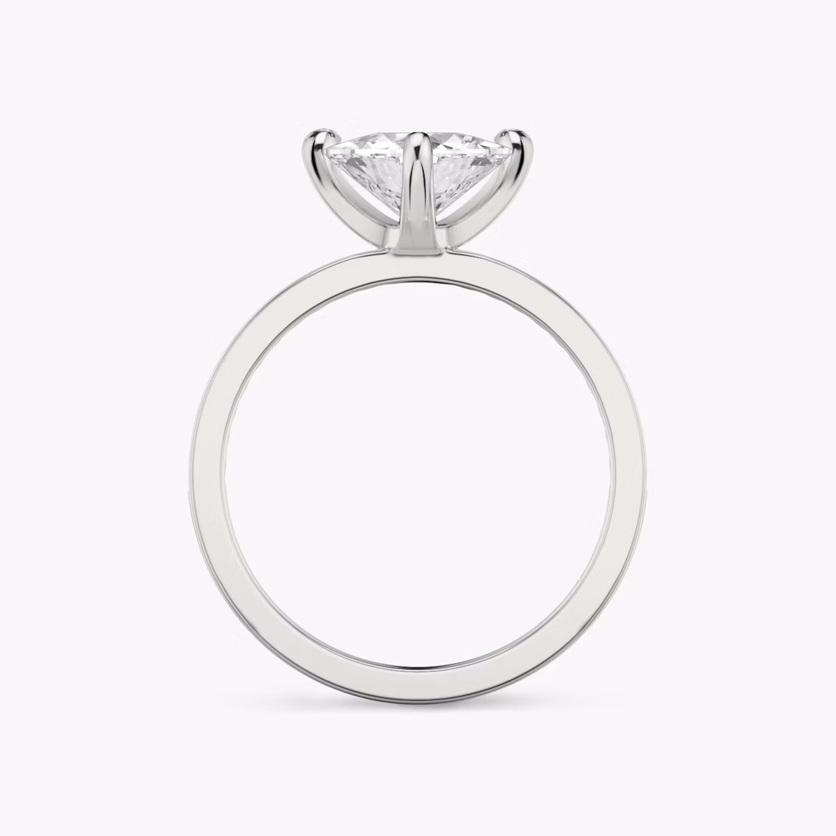 The Devotion | Trillion | Platinum | bandAccent: Pavé | bandStoneShape: Round Brilliant | bandStoneStyle: original | diamondOrientation: vertical | caratWeight: other