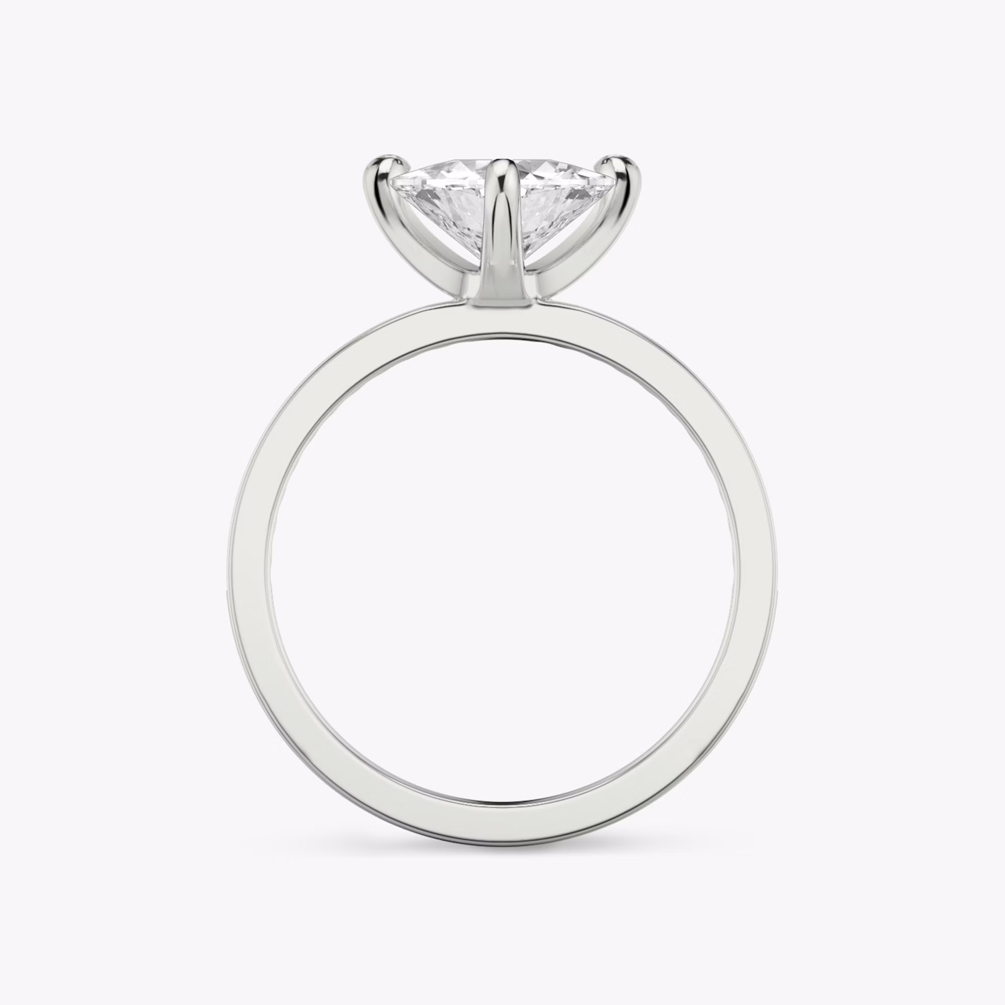 The Devotion | Trillion | Platinum | bandAccent: Pavé | bandStoneShape: Round Brilliant | bandStoneStyle: original | diamondOrientation: vertical | caratWeight: other