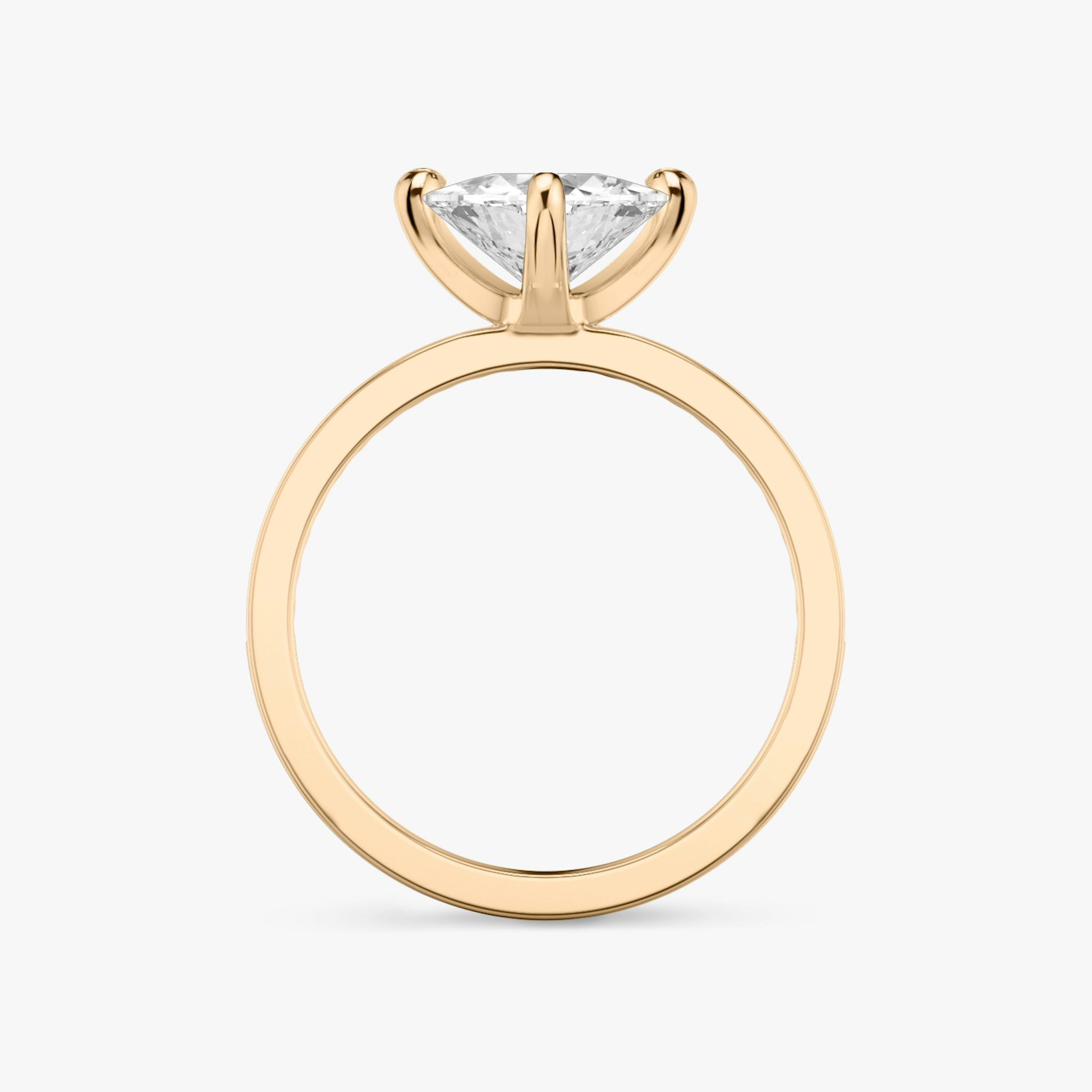 The Devotion | Trillion | 14k | Rose Gold | bandAccent: Pavé | bandStoneShape: Round Brilliant | bandStoneStyle: original | diamondOrientation: vertical | caratWeight: other