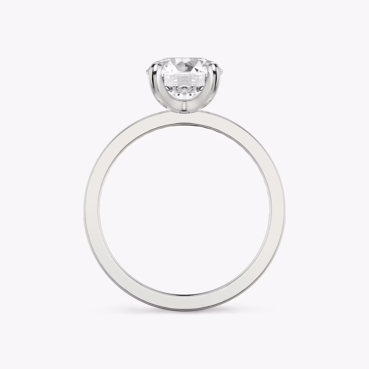 The Devotion | Round Brilliant | 18k | White Gold | bandAccent: Pavé | bandStoneShape: Round Brilliant | bandStoneStyle: original | caratWeight: 1.5ct | diamondOrientation: vertical